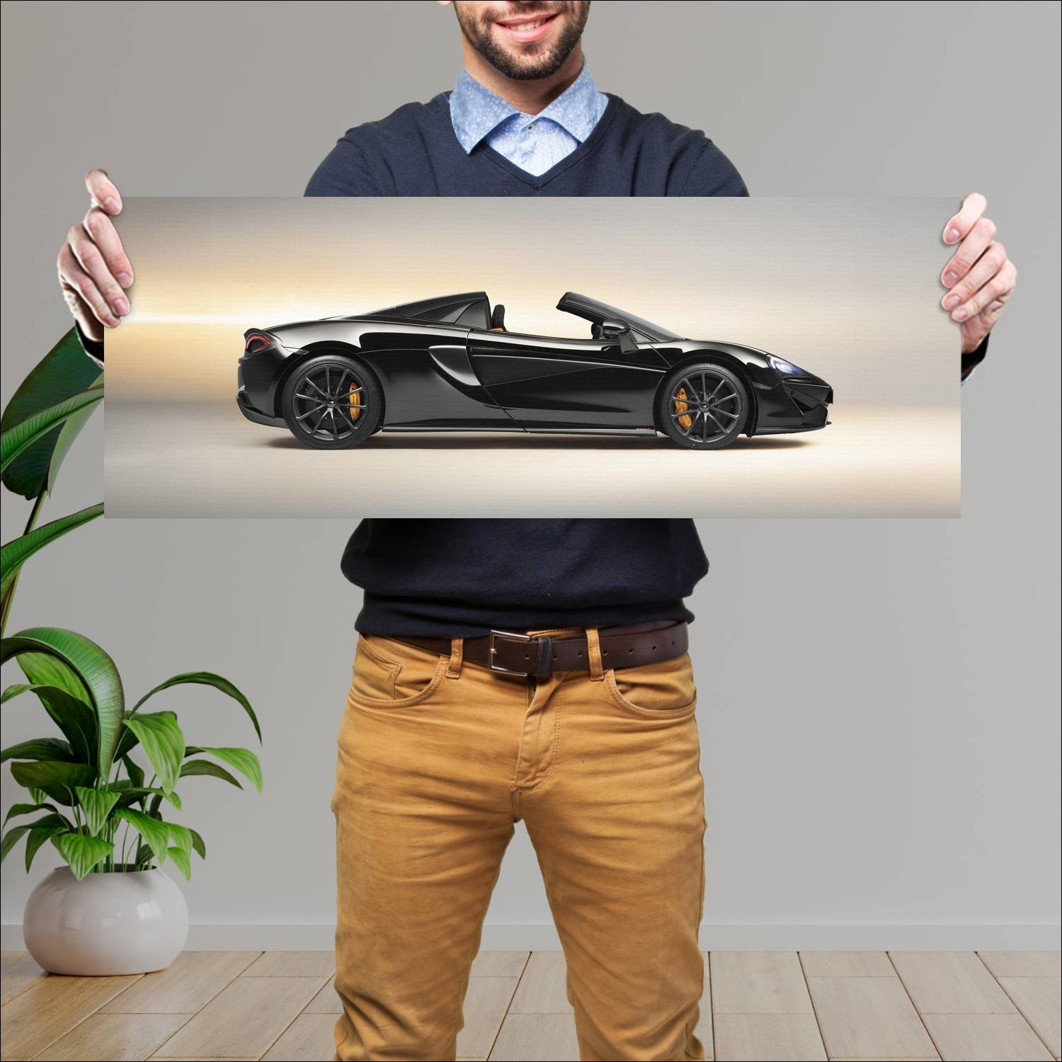 Cuadro grande 30x80cm 2018 mclaren 570s spider des 218 McLaren