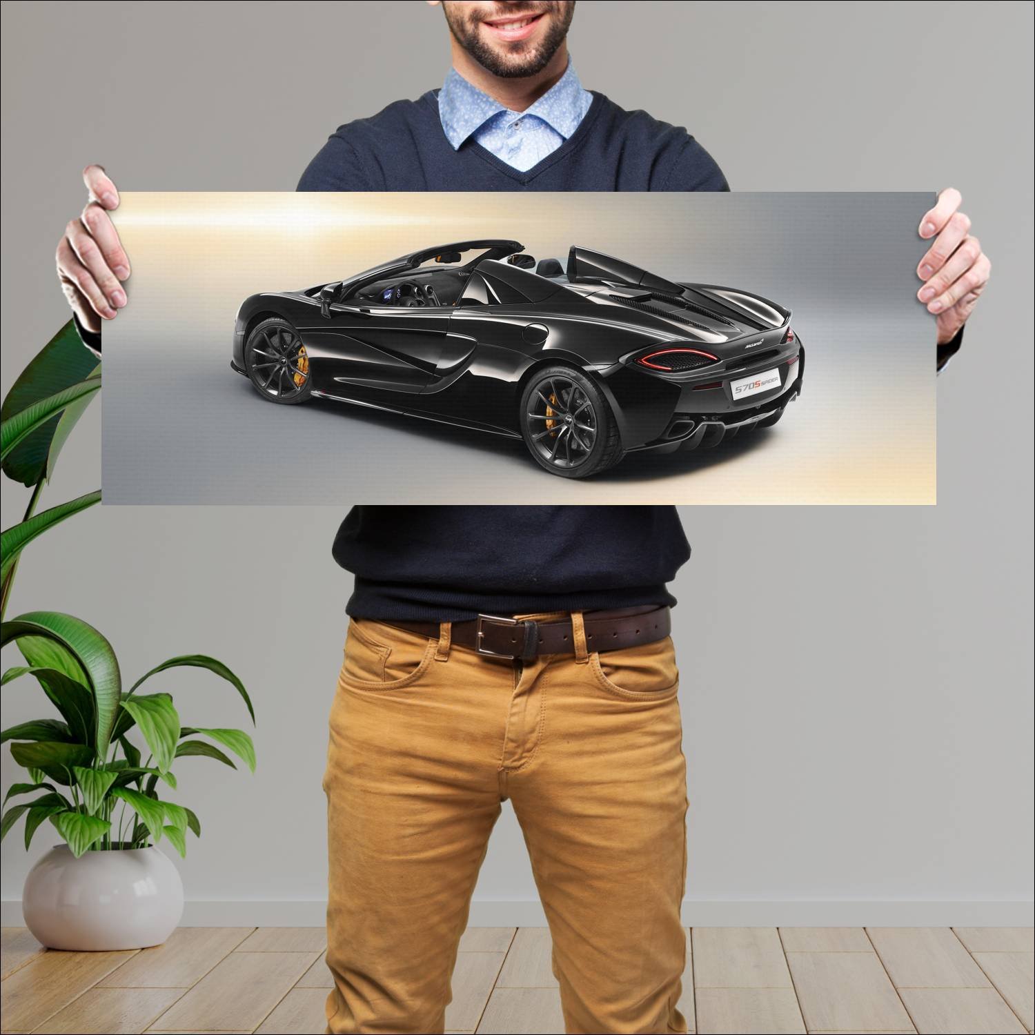 Cuadro grande 30x80cm 2018 mclaren 570s spider des 219 McLaren
