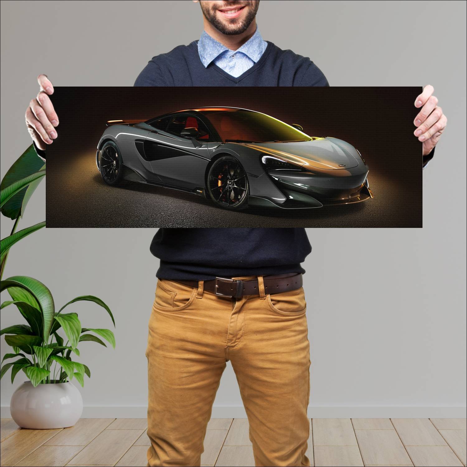 Cuadro grande 30x80cm 2018 mclaren 600lt auto 226 McLaren