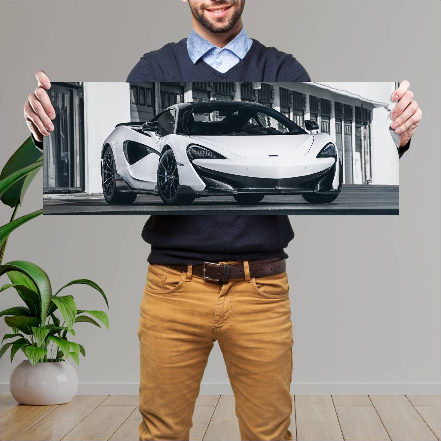 Cuadro grande 30x80cm 2018 mclaren 600lt auto 227 McLaren