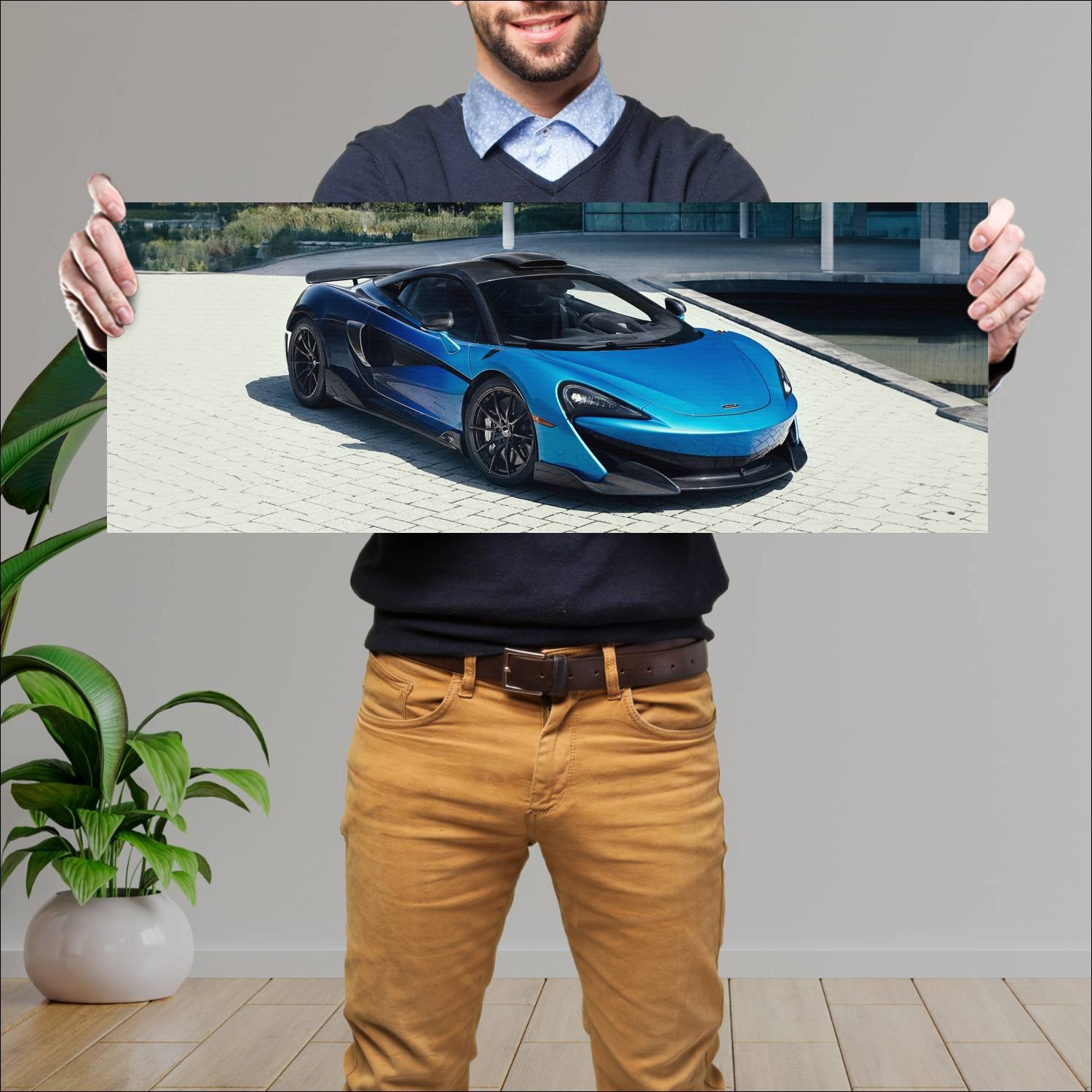Cuadro grande 30x80cm 2019 mclaren 600lt comet fad 260 McLaren