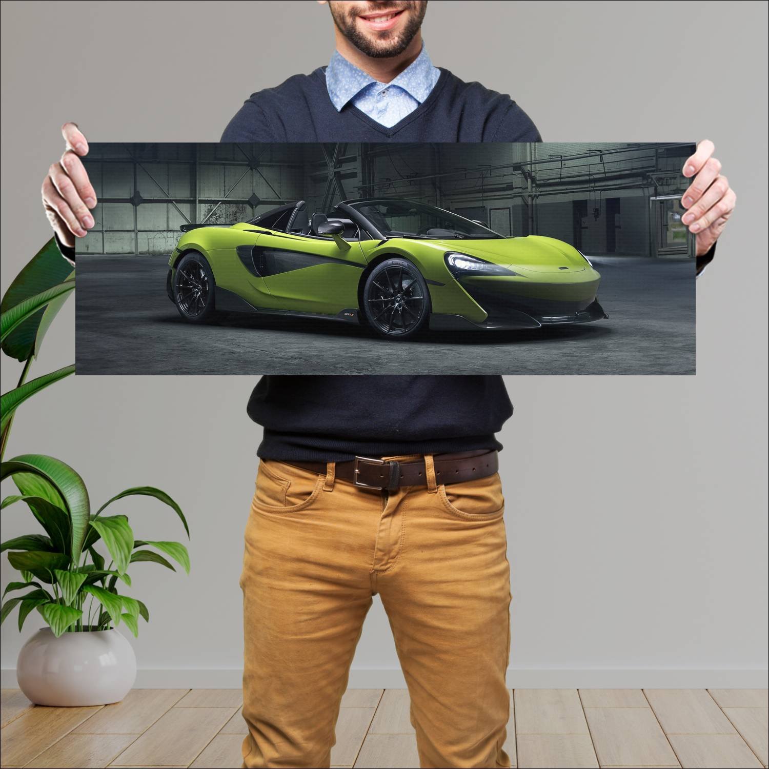 Cuadro grande 30x80cm 2019 mclaren 600lt spider 88 262 McLaren