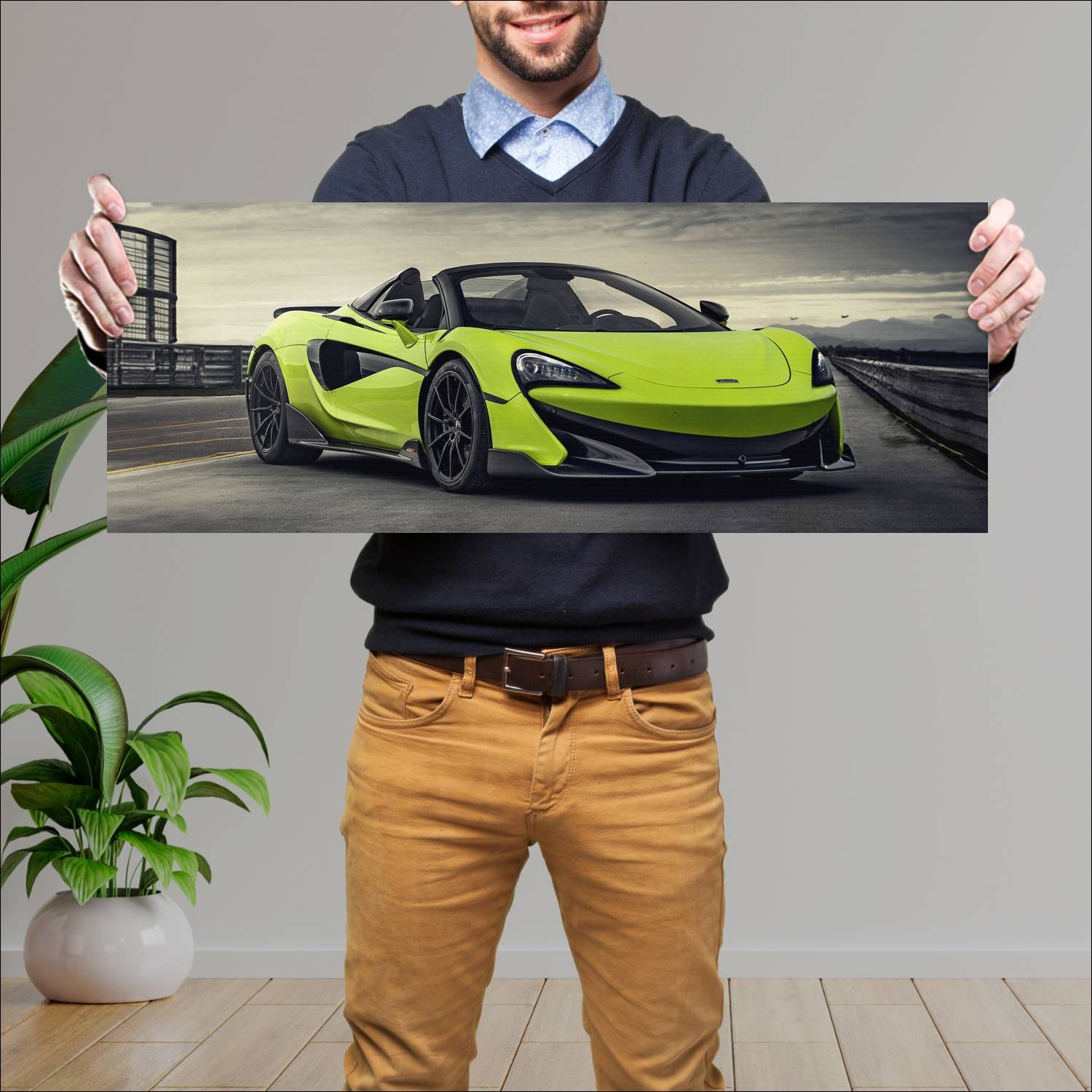 Cuadro grande 30x80cm 2019 mclaren 600lt spider 88 263 McLaren
