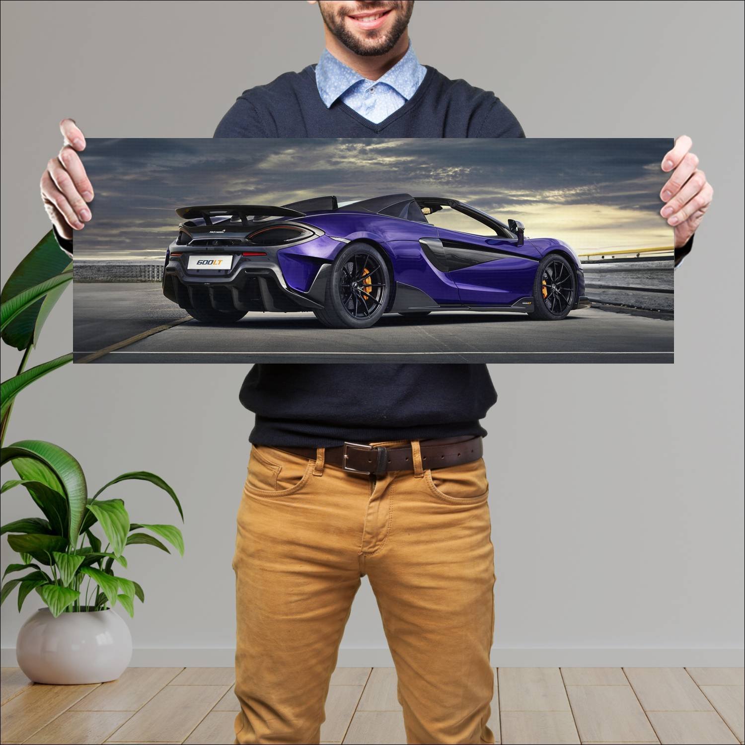 Cuadro grande 30x80cm 2019 mclaren 600lt spider 88 267 McLaren