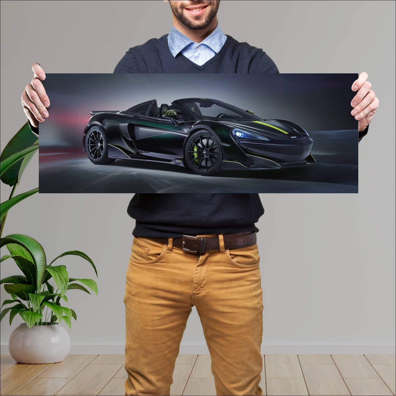 Cuadro grande 30x80cm 2020 mclaren 600lt spider se 291 McLaren