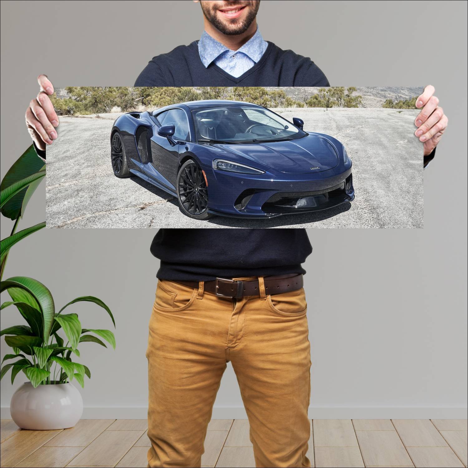 Cuadro grande 30x80cm 2020 mclaren gt us auto 314 McLaren