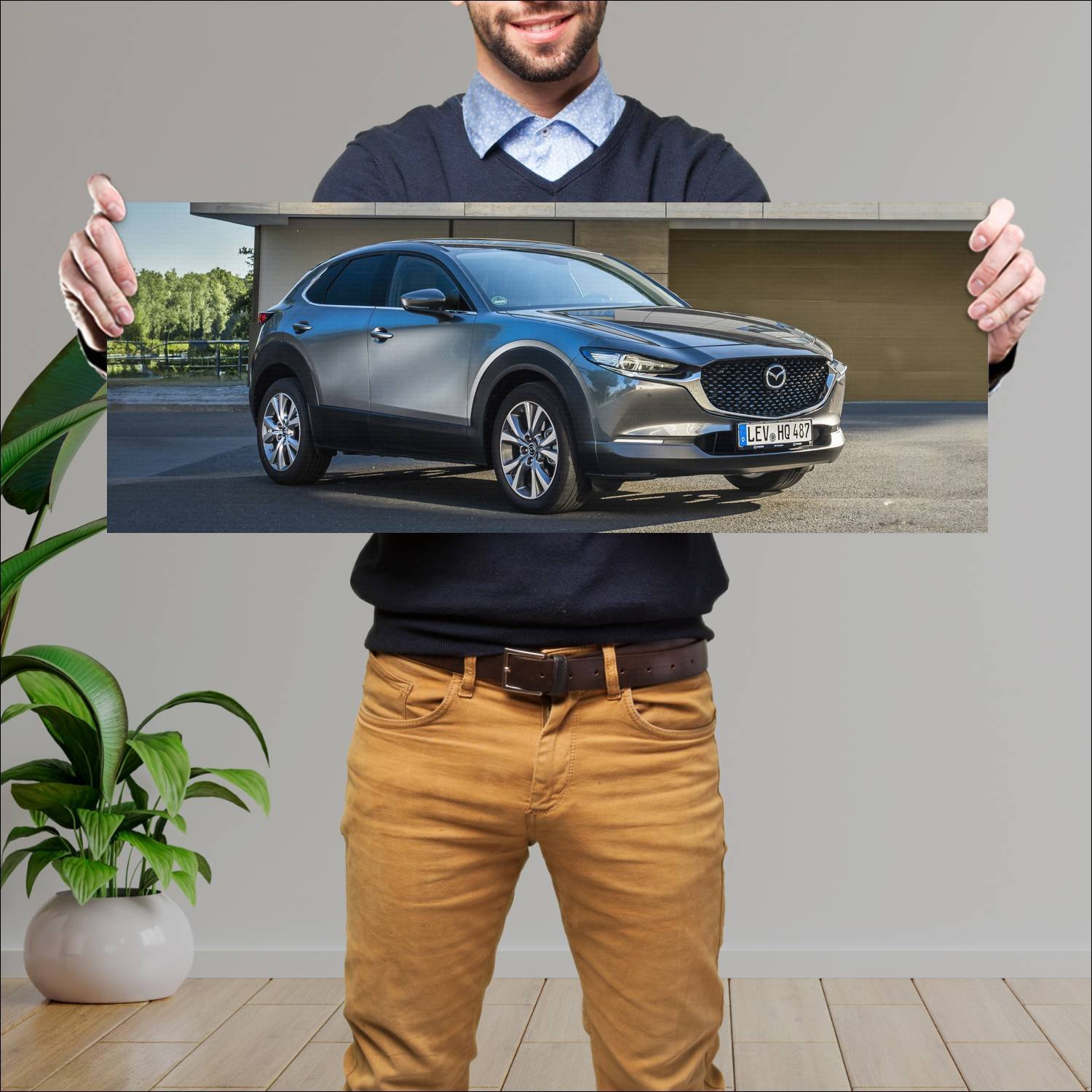 Cuadro grande 30x80cm 2019 mazda cx 30 auto 125 Mazda