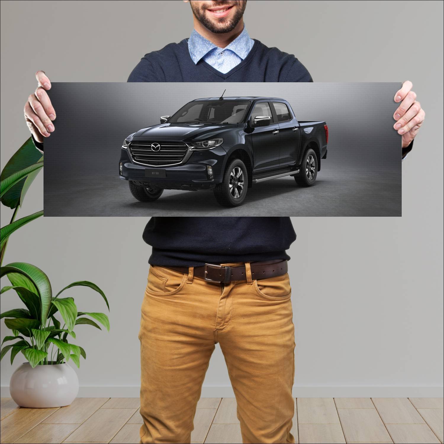 Cuadro grande 30x80cm 2020 mazda bt 50 dual cab au 134 Mazda