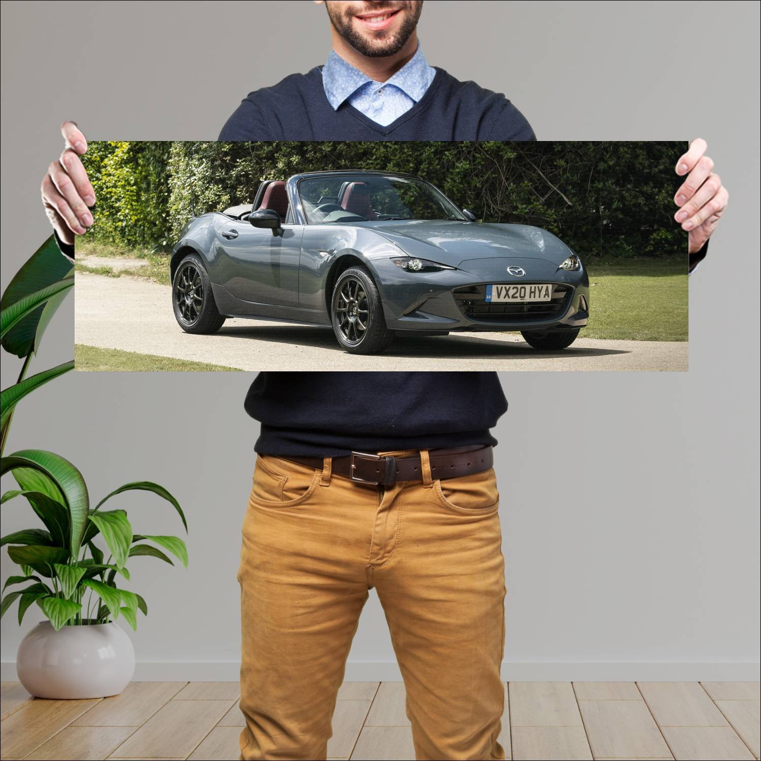 Cuadro grande 30x80cm 2020 mazda mx 5 r sport uk 9 137 Mazda