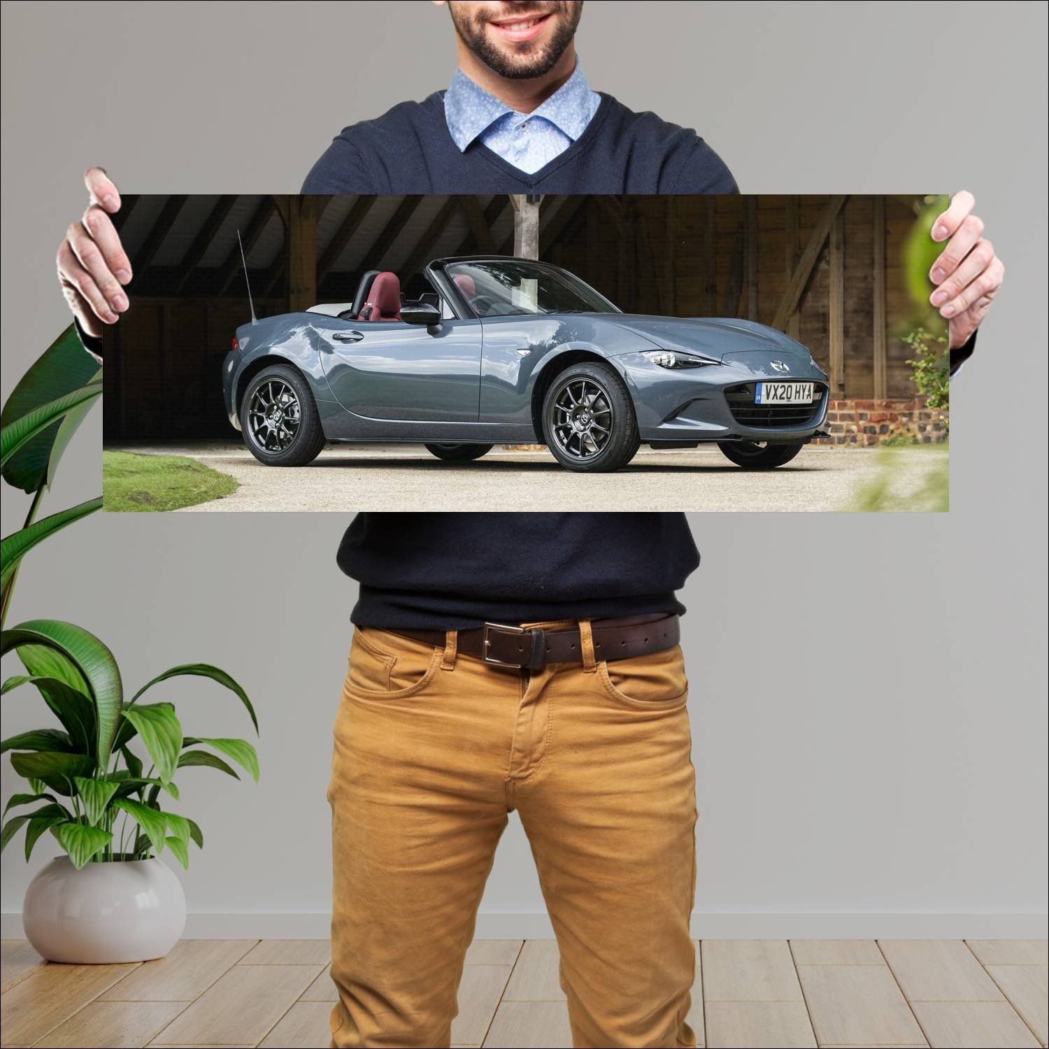 Cuadro grande 30x80cm 2020 mazda mx 5 r sport uk 9 138 Mazda