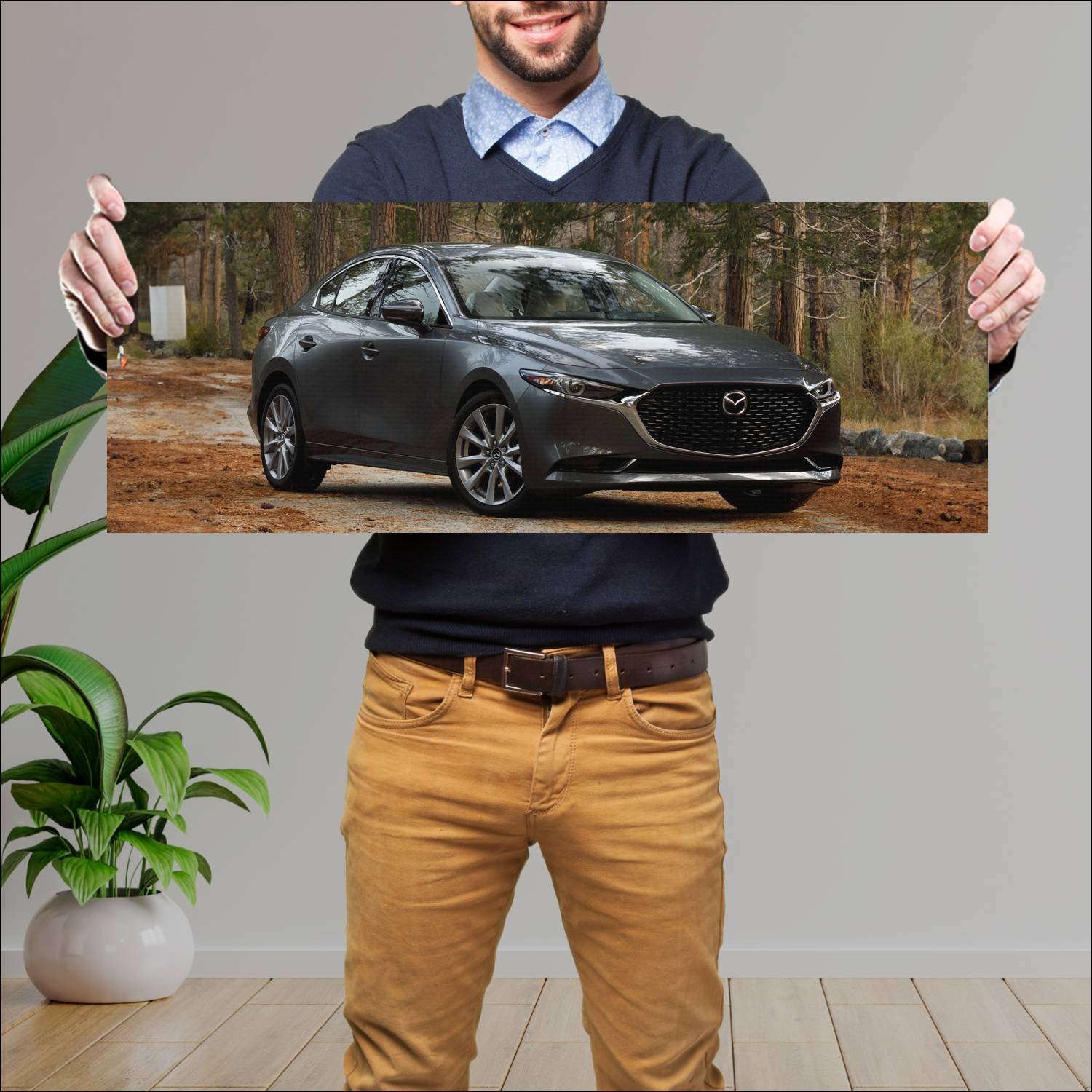 Cuadro grande 30x80cm 2020 mazda3 sedan us auto 141 Mazda
