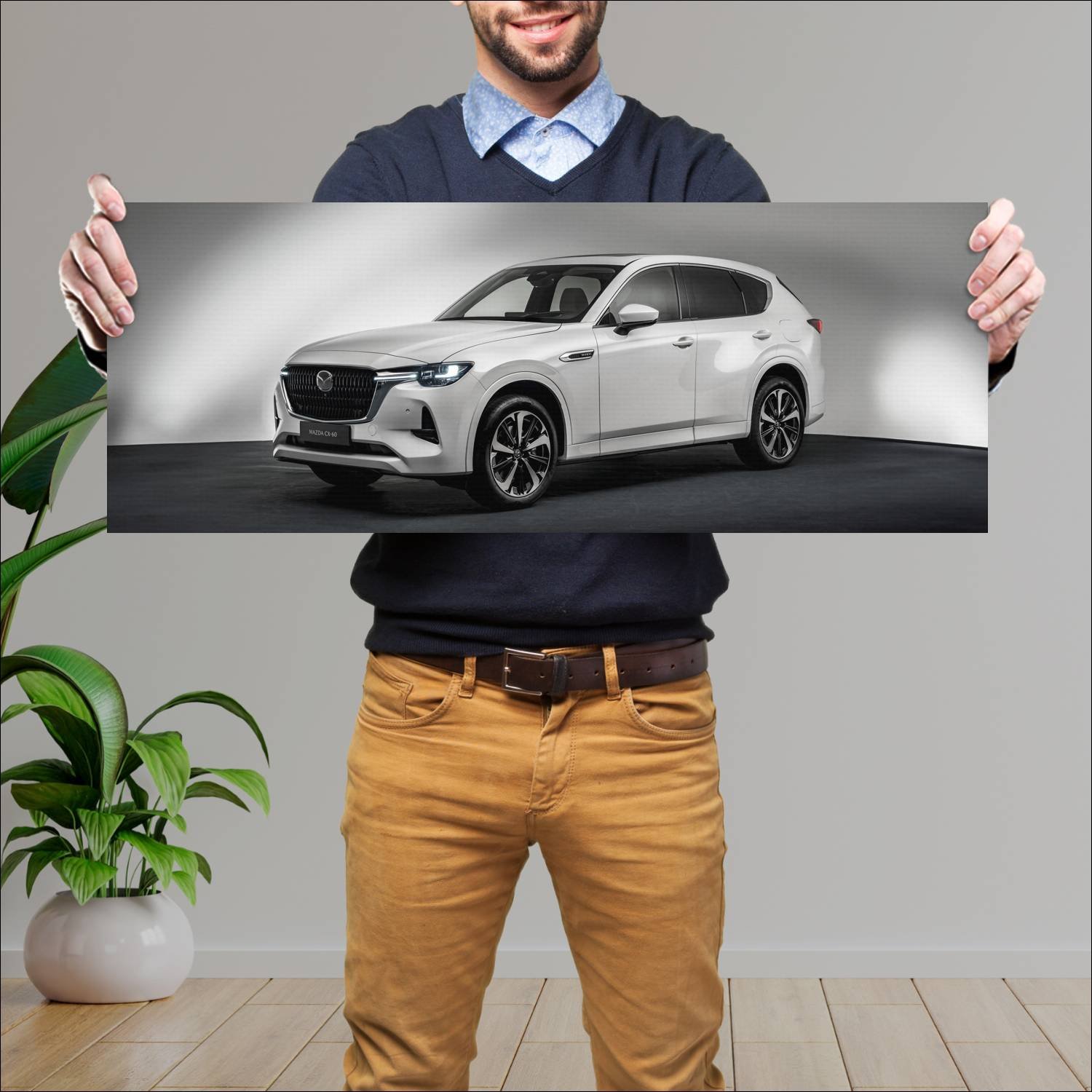 Cuadro grande 30x80cm 2022 mazda cx 60 auto 147 Mazda