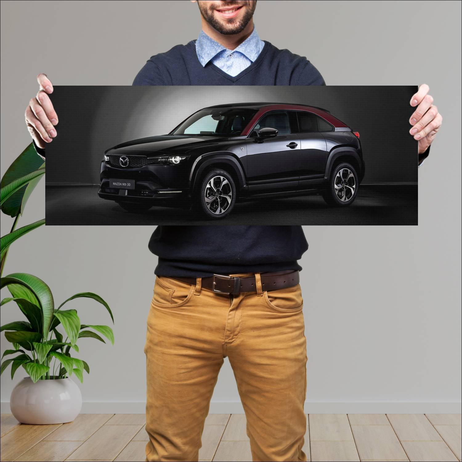 Cuadro grande 30x80cm 2023 mazda mx 30 r ev editio 154 Mazda