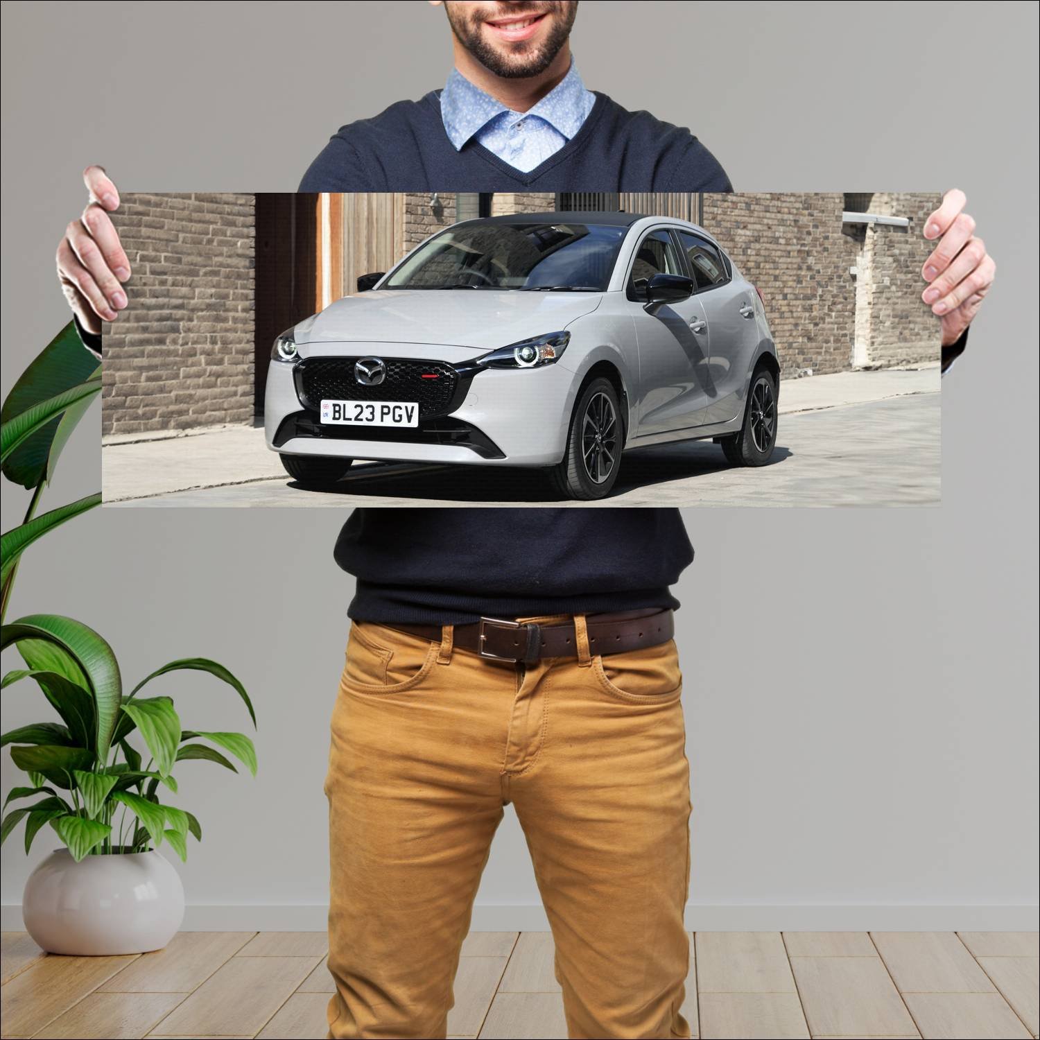 Cuadro grande 30x80cm 2023 mazda2 uk auto 160 Mazda
