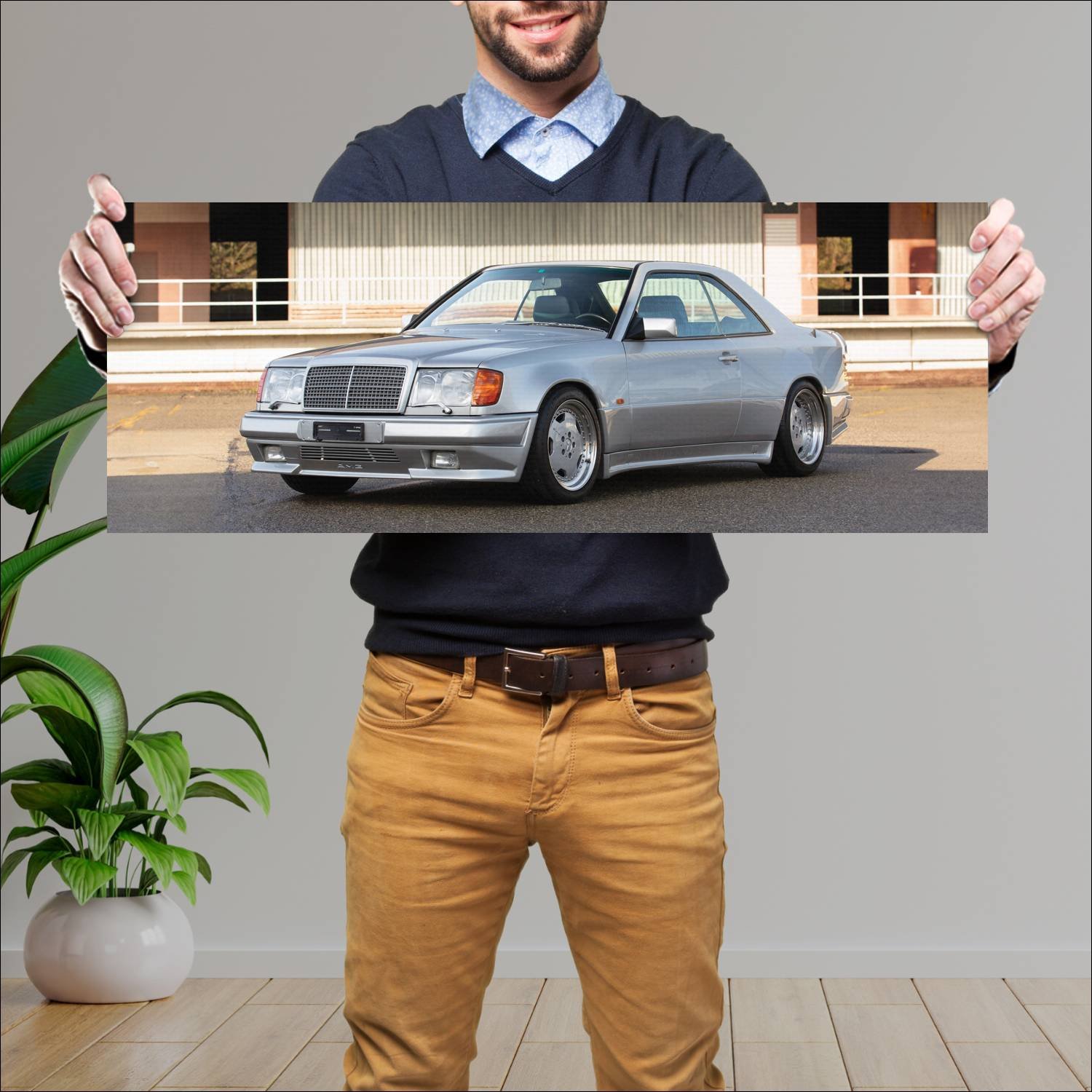Cuadro grande 30x80cm 1991 mercedes benz 300 ce am 132 Mercedes Benz