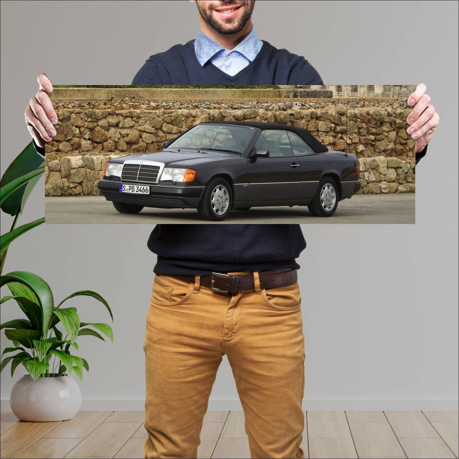 Cuadro grande 30x80cm 1992 mercedes benz 300 ce ca 143 Mercedes Benz