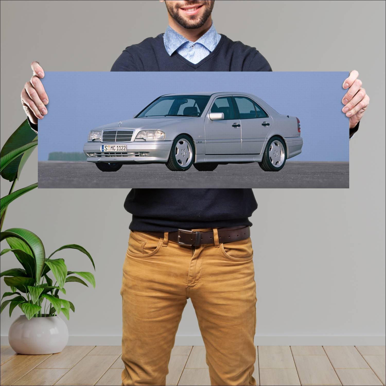 Cuadro grande 30x80cm 1993 mercedes benz c 36 amg 147 Mercedes Benz