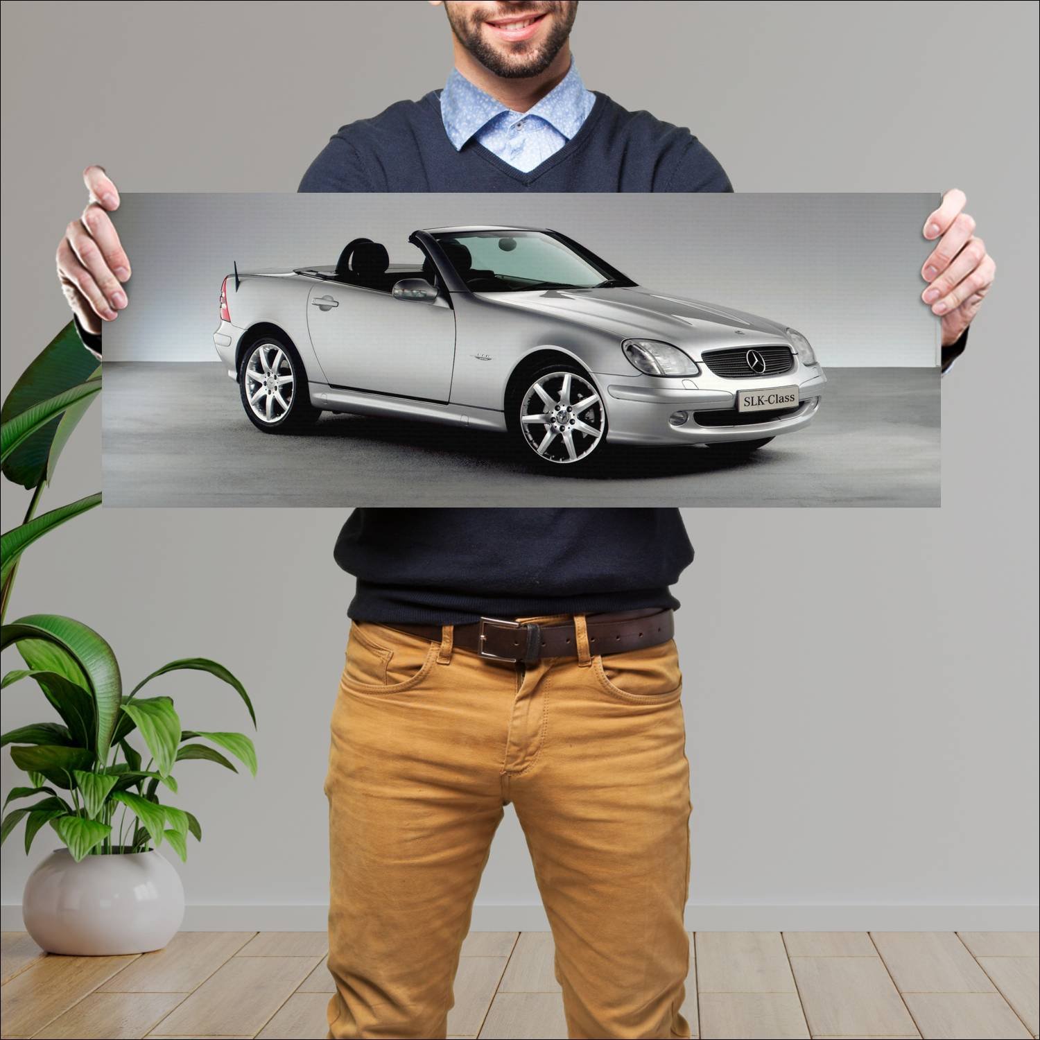 Cuadro grande 30x80cm 2002 mercedes benz slk class 294 Mercedes Benz