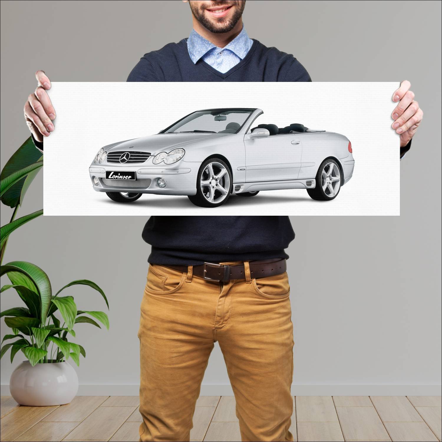 Cuadro grande 30x80cm 2003 mercedes benz clk class 309 Mercedes Benz