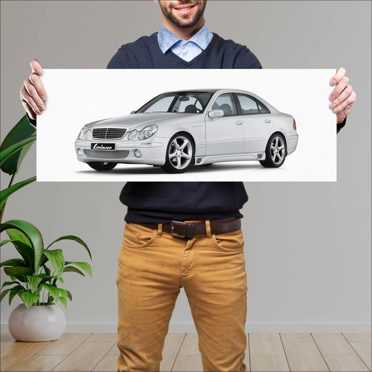 Cuadro grande 30x80cm 2003 mercedes benz e class b 314 Mercedes Benz