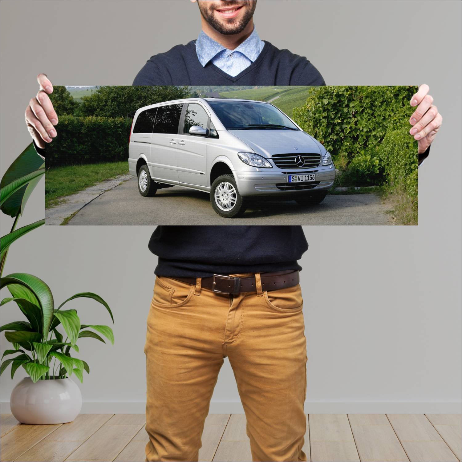 Cuadro grande 30x80cm 2003 mercedes benz viano lon 326 Mercedes Benz