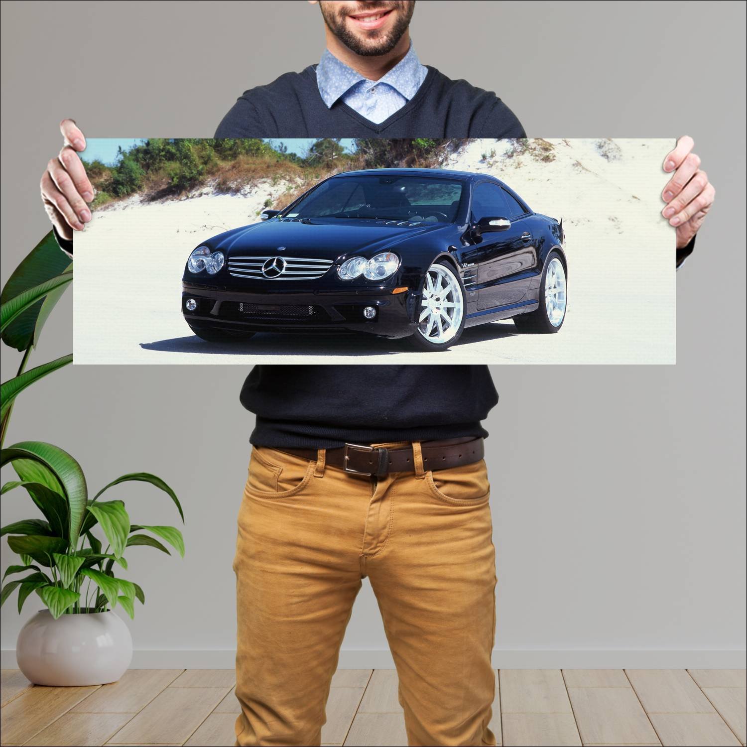 Cuadro grande 30x80cm 2004 mercedes benz sl 65 amg 361 Mercedes Benz