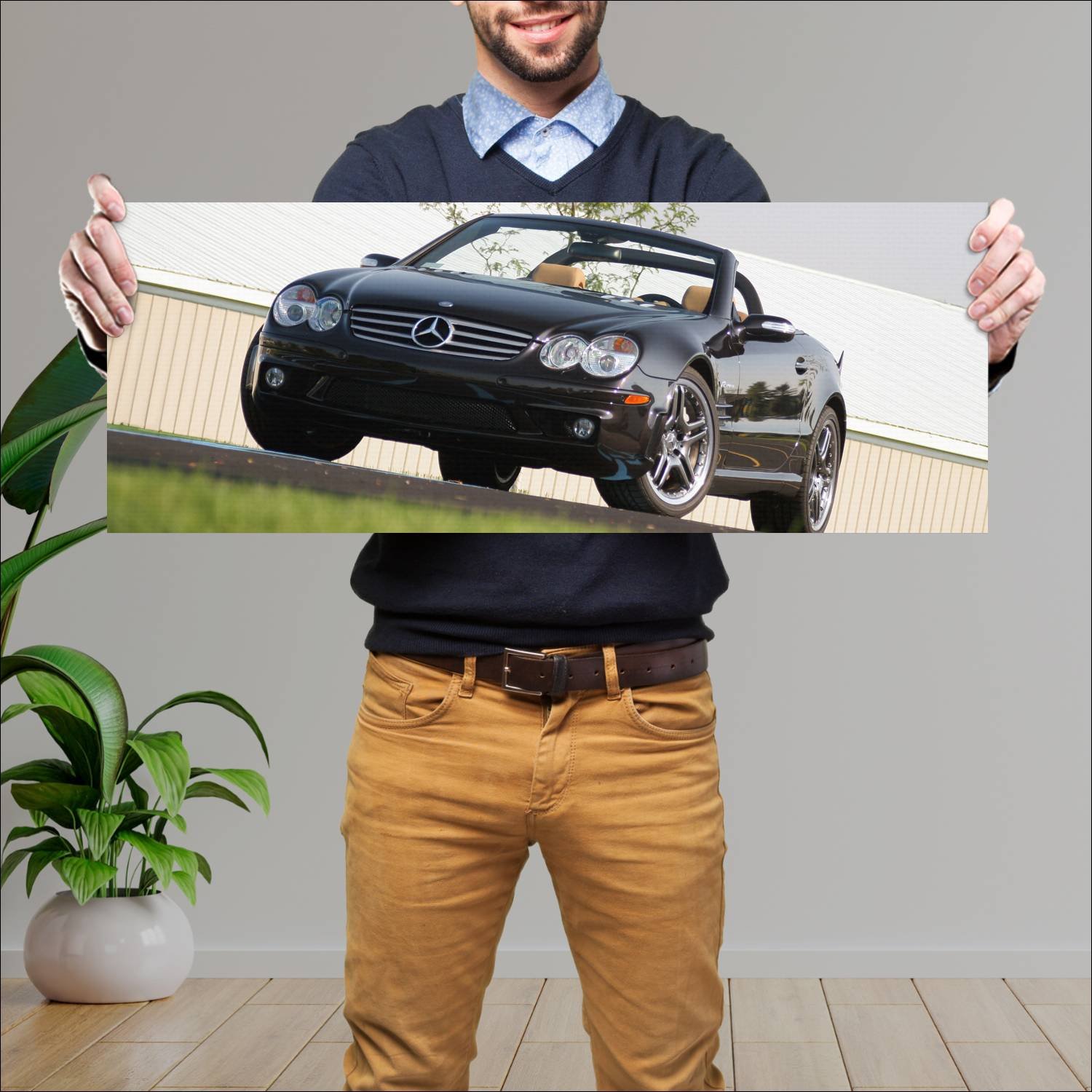 Cuadro grande 30x80cm 2004 mercedes benz sl 65 amg 363 Mercedes Benz