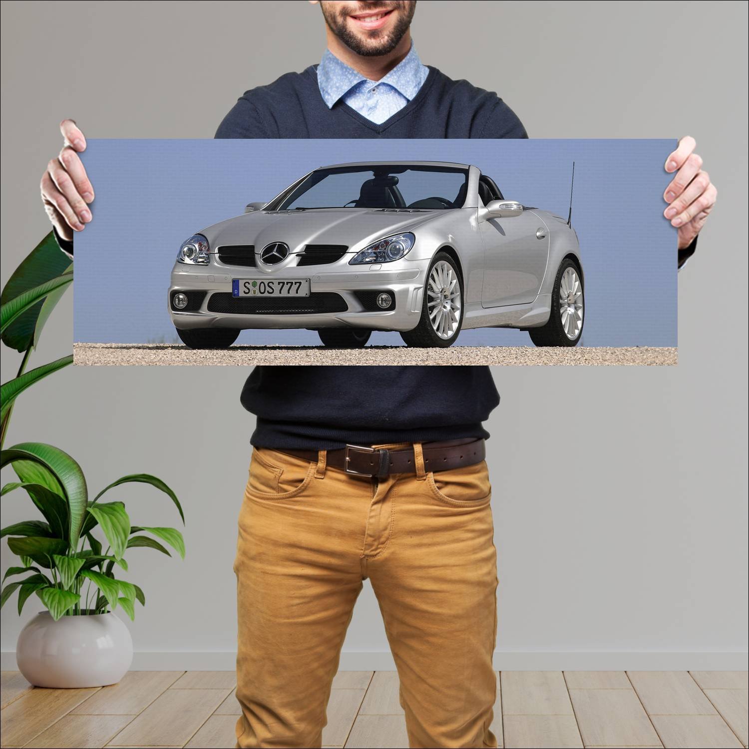 Cuadro grande 30x80cm 2004 mercedes benz slk 55 am 364 Mercedes Benz