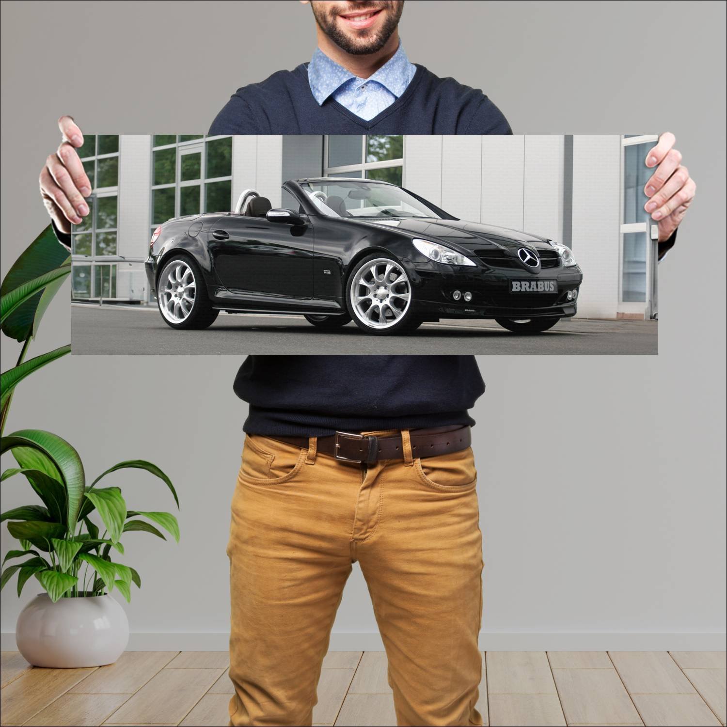 Cuadro grande 30x80cm 2004 mercedes benz slk class 369 Mercedes Benz