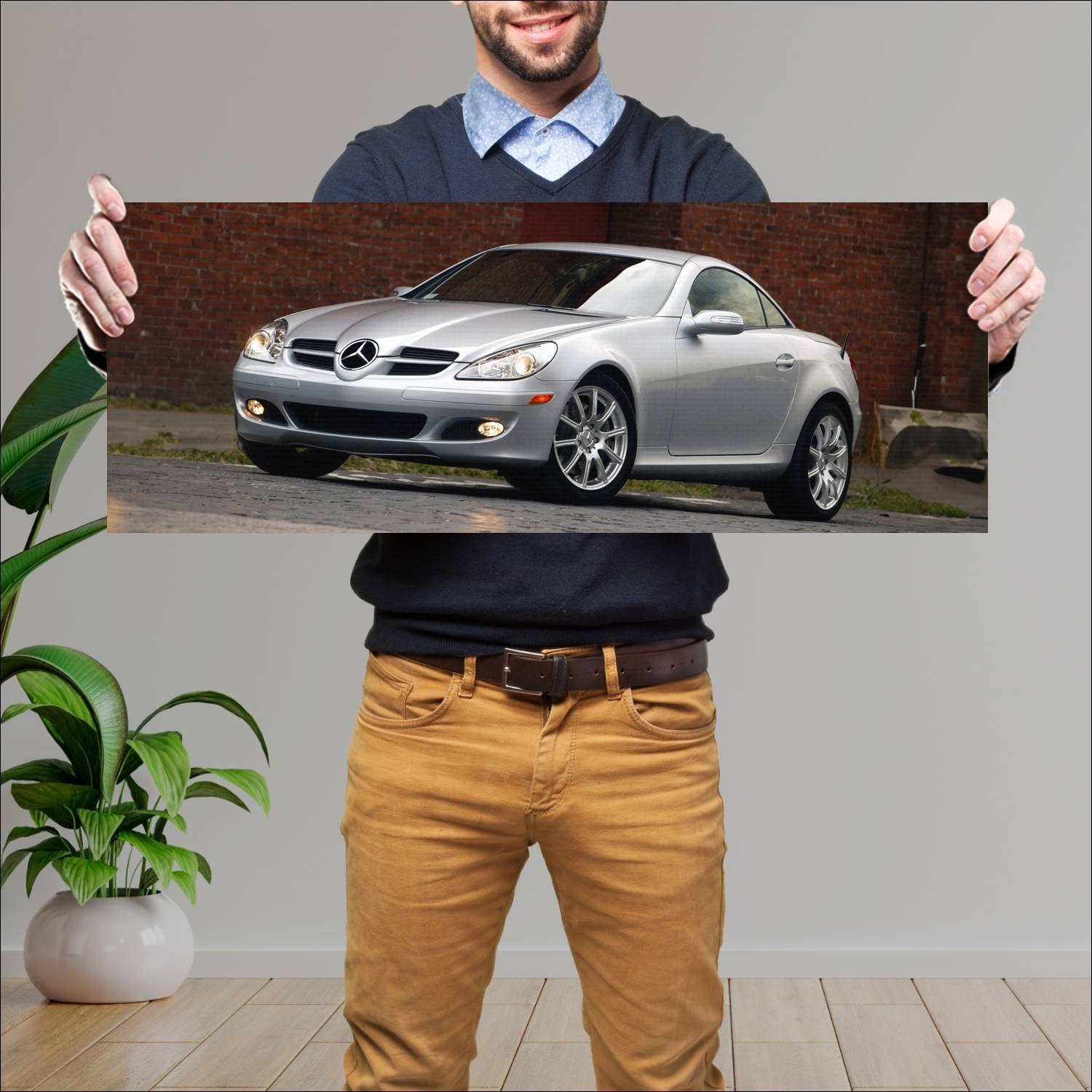 Cuadro grande 30x80cm 2004 mercedes benz slk class 370 Mercedes Benz