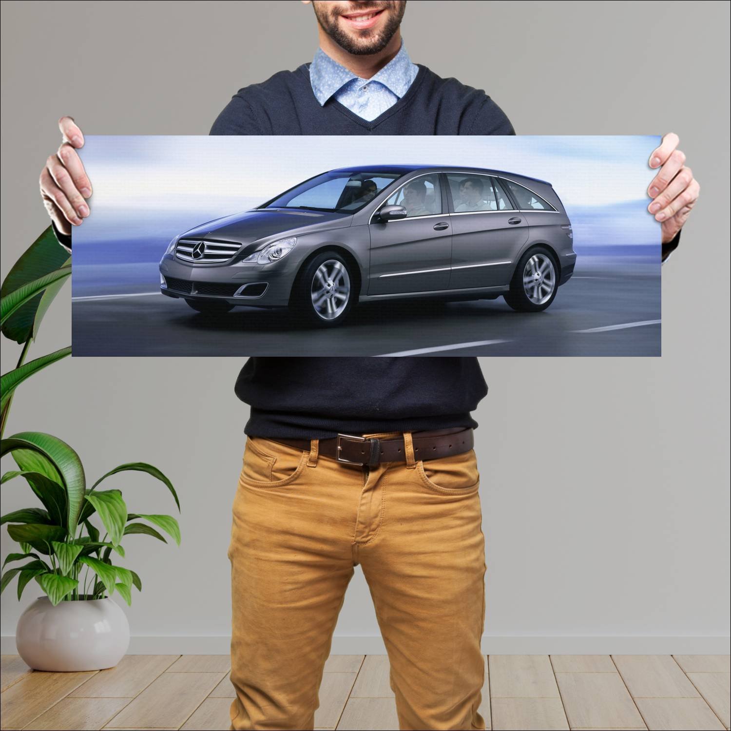 Cuadro grande 30x80cm 2004 mercedes benz vision gs 377 Mercedes Benz