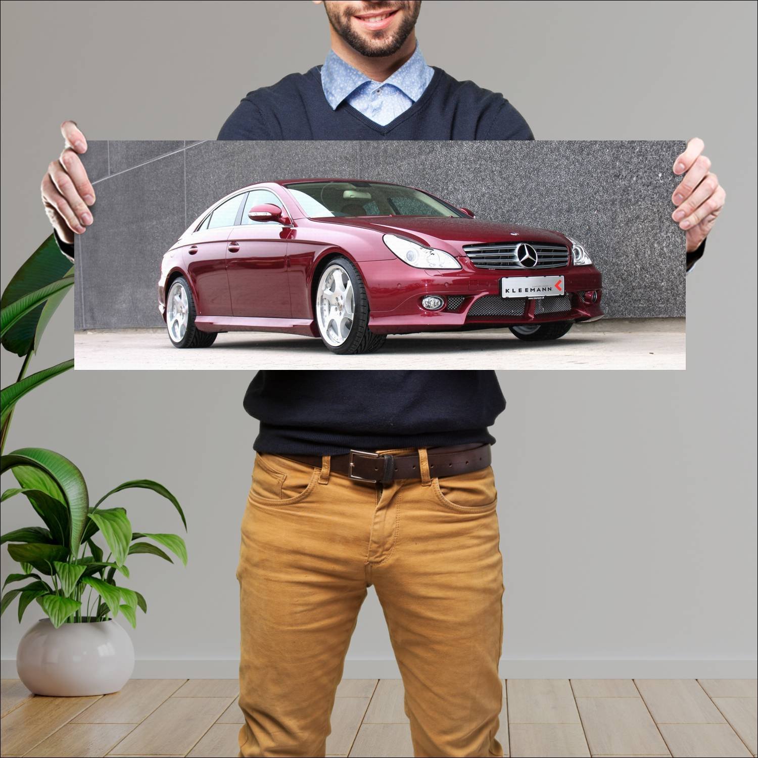 Cuadro grande 30x80cm 2005 kleemann cls50k s8 Mercedes Benz