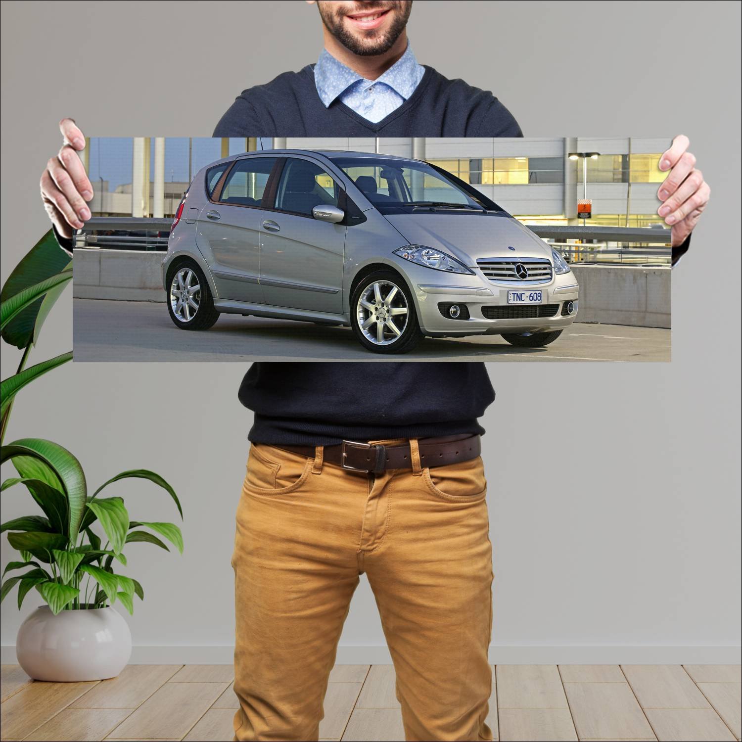 Cuadro grande 30x80cm 2005 mercedes benz a class 5 384 Mercedes Benz