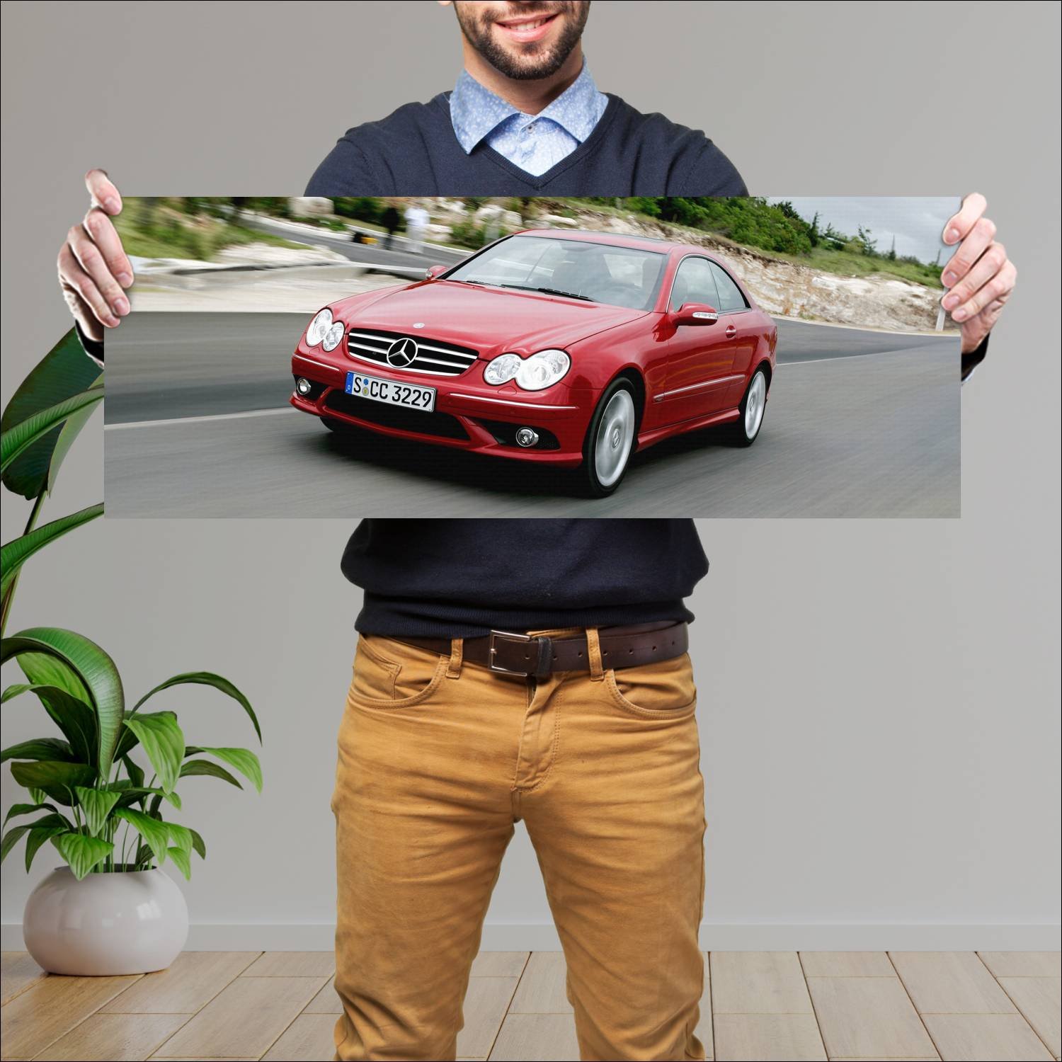 Cuadro grande 30x80cm 2005 mercedes benz clk class 393 Mercedes Benz