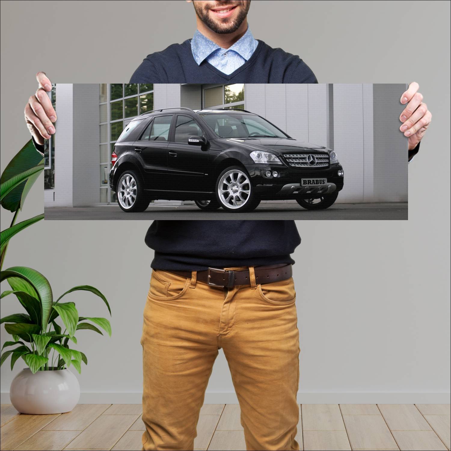 Cuadro grande 30x80cm 2005 mercedes benz m class b 400 Mercedes Benz