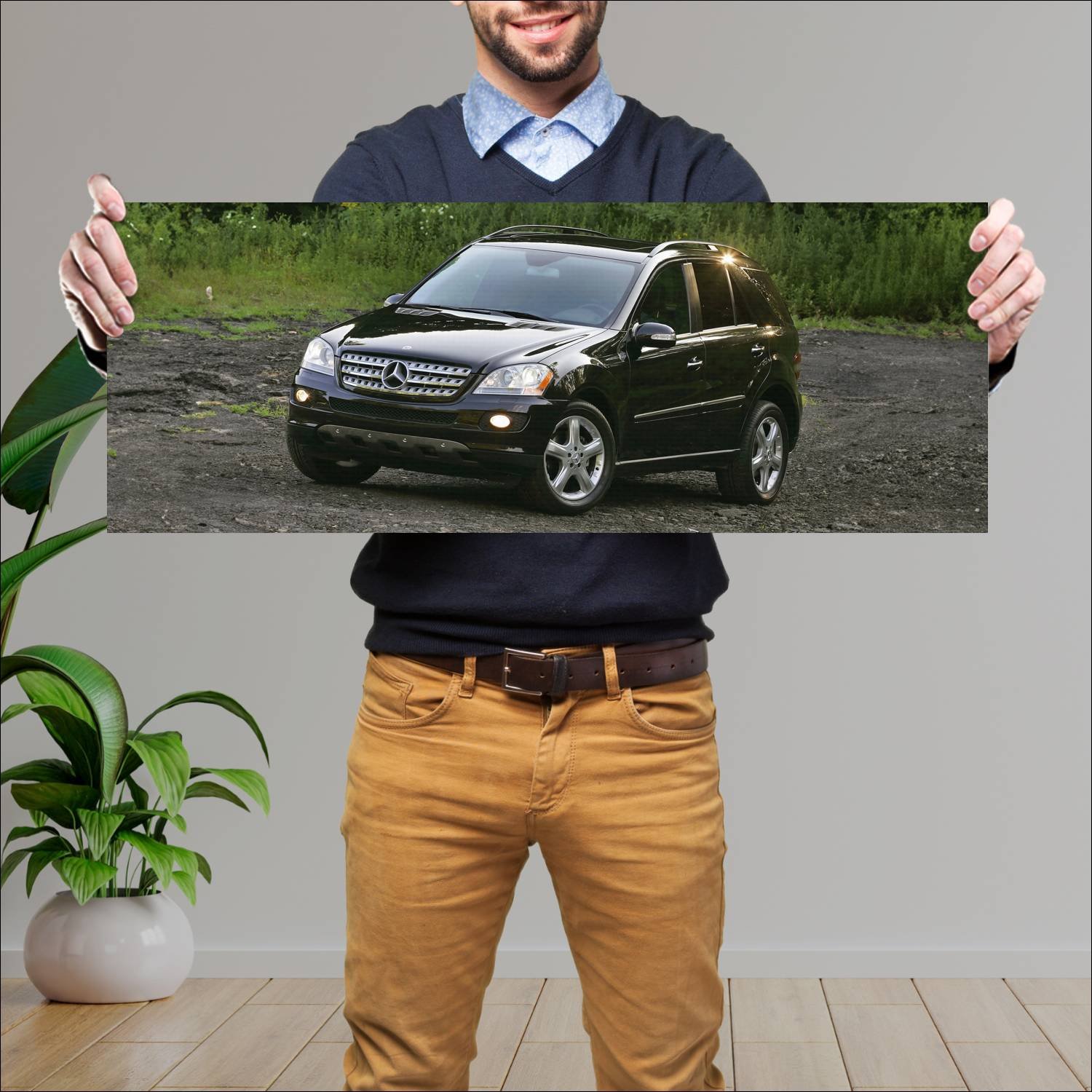 Cuadro grande 30x80cm 2005 mercedes benz m class u 403 Mercedes Benz