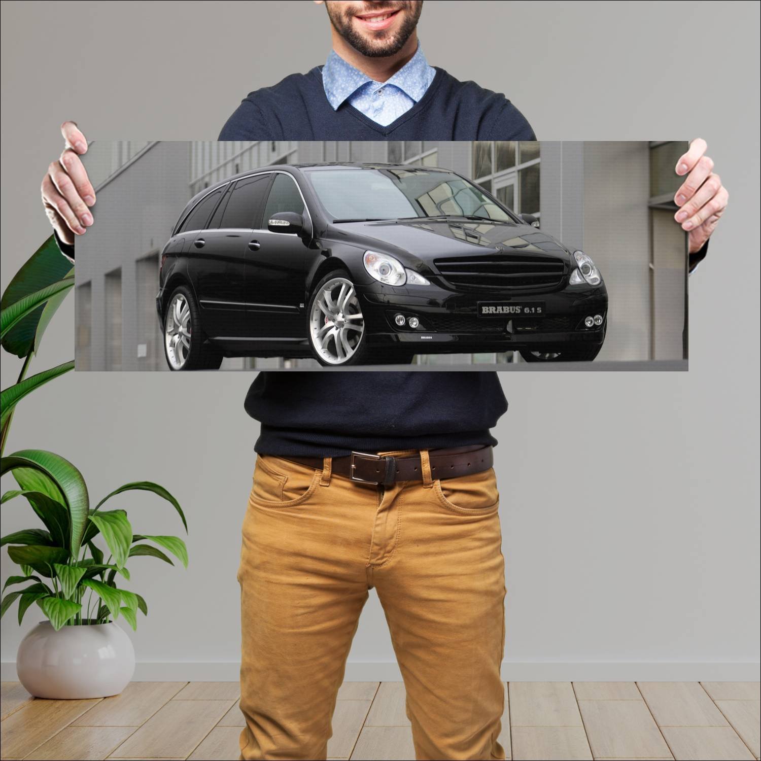 Cuadro grande 30x80cm 2005 mercedes benz r class s 405 Mercedes Benz