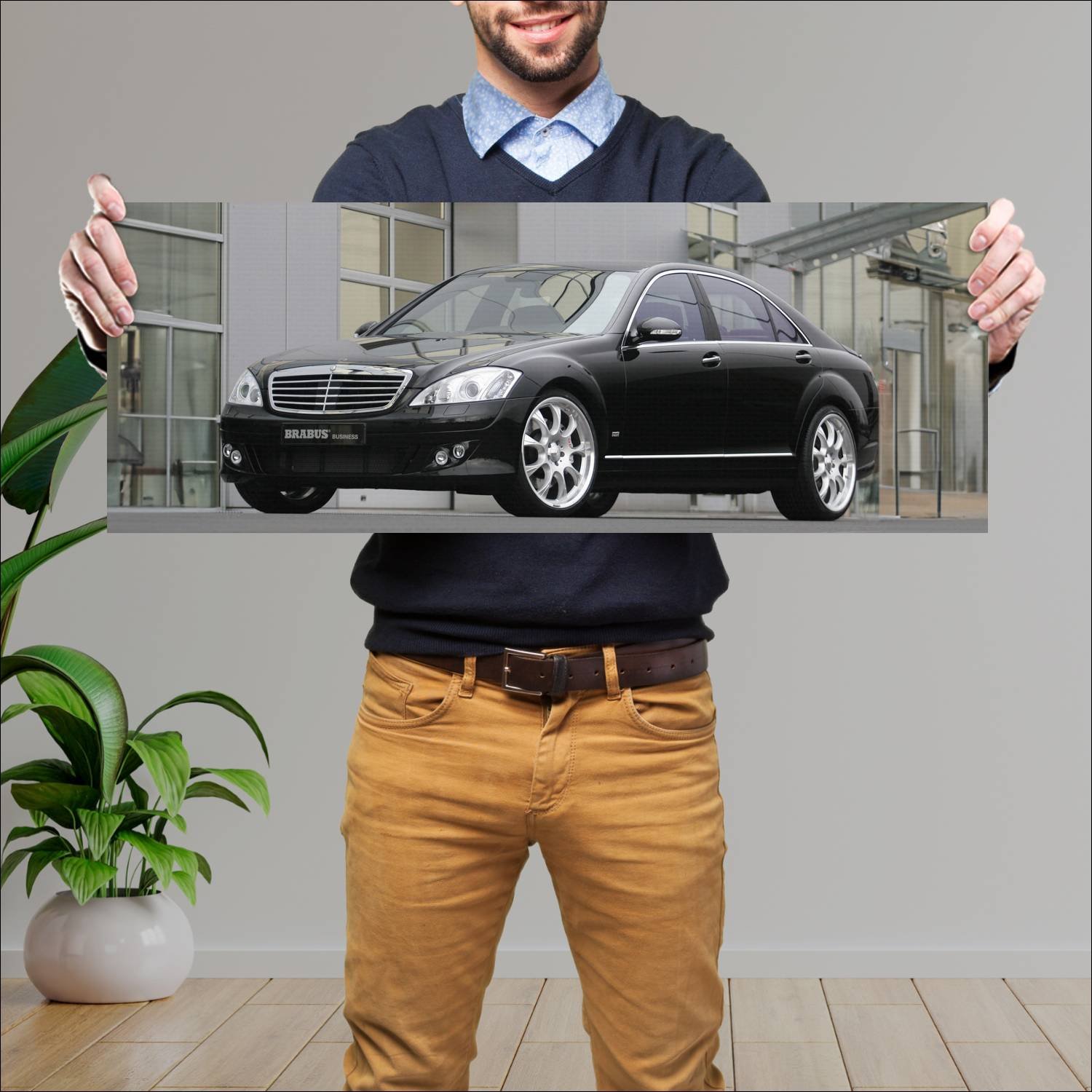 Cuadro grande 30x80cm 2005 mercedes benz s class b 410 Mercedes Benz