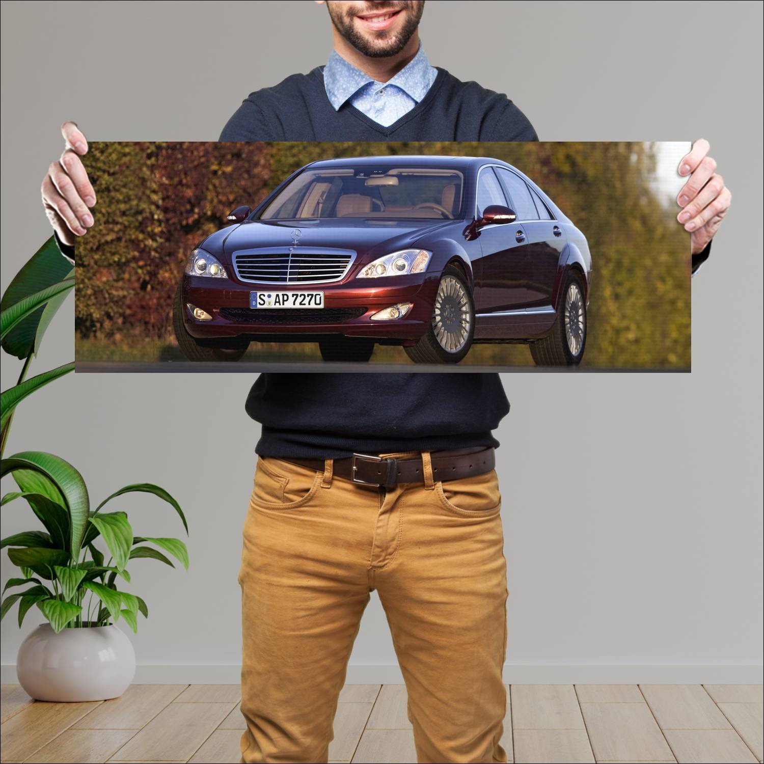 Cuadro grande 30x80cm 2005 mercedes benz s class l 414 Mercedes Benz