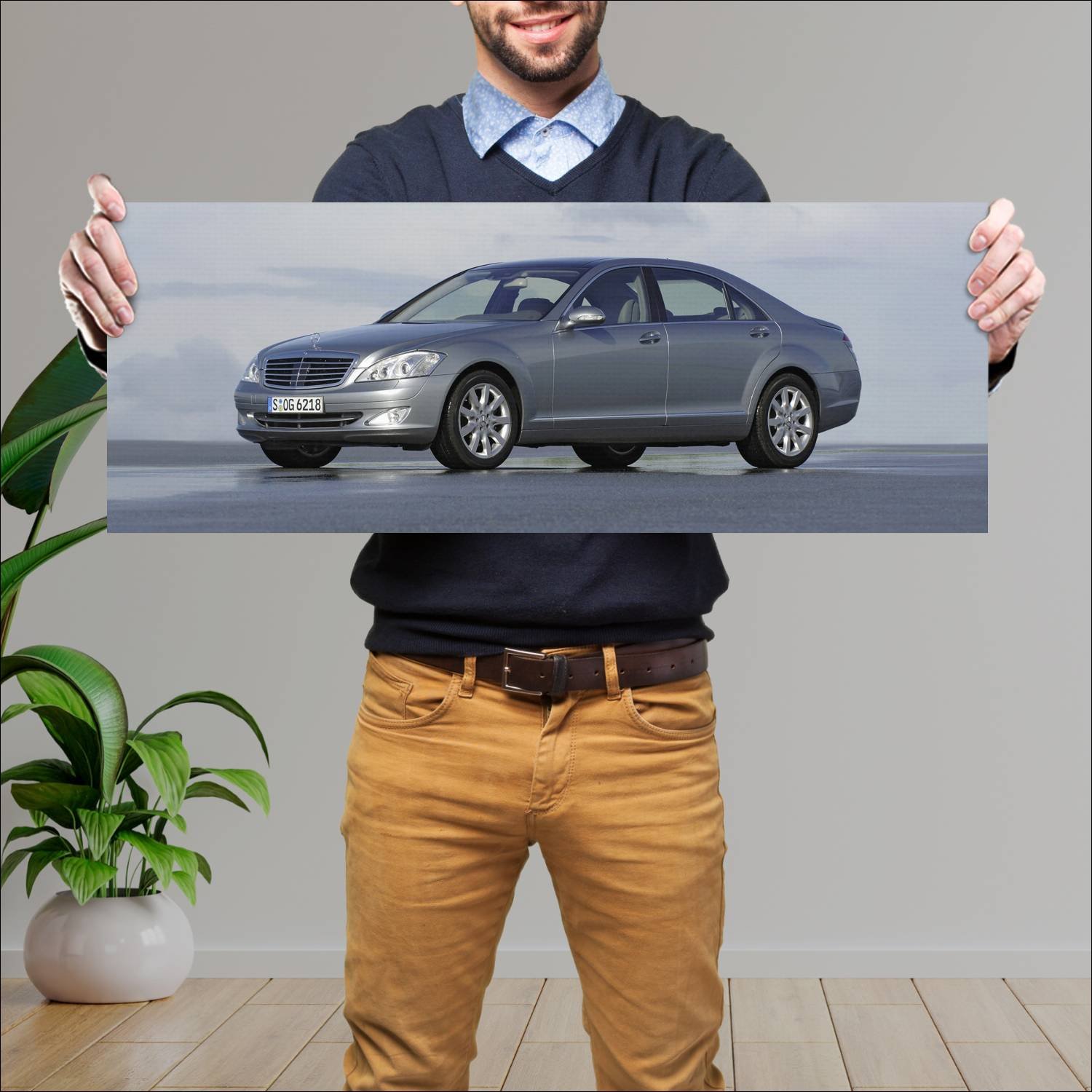 Cuadro grande 30x80cm 2005 mercedes benz s class l 415 Mercedes Benz
