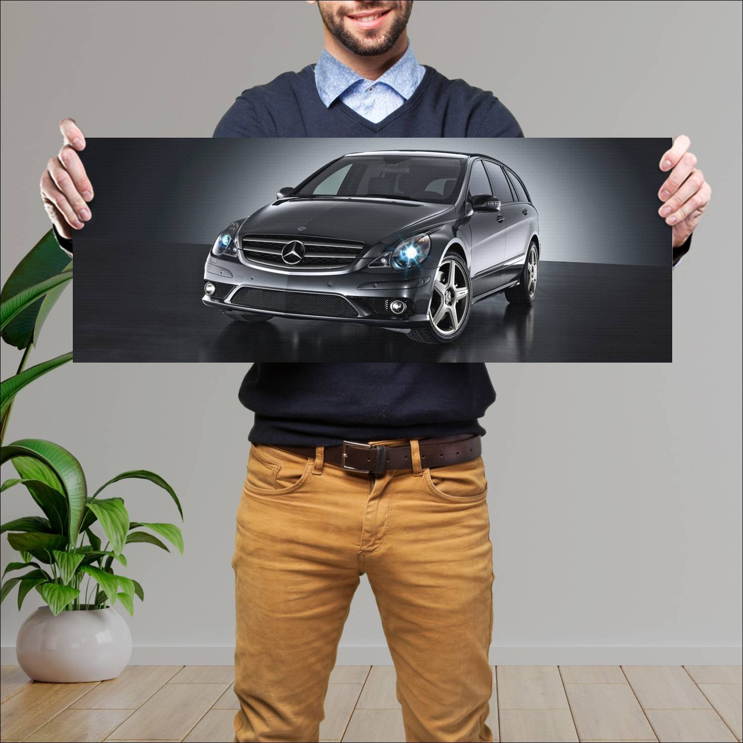 Cuadro grande 30x80cm 2005 mercedes benz vision r 417 Mercedes Benz