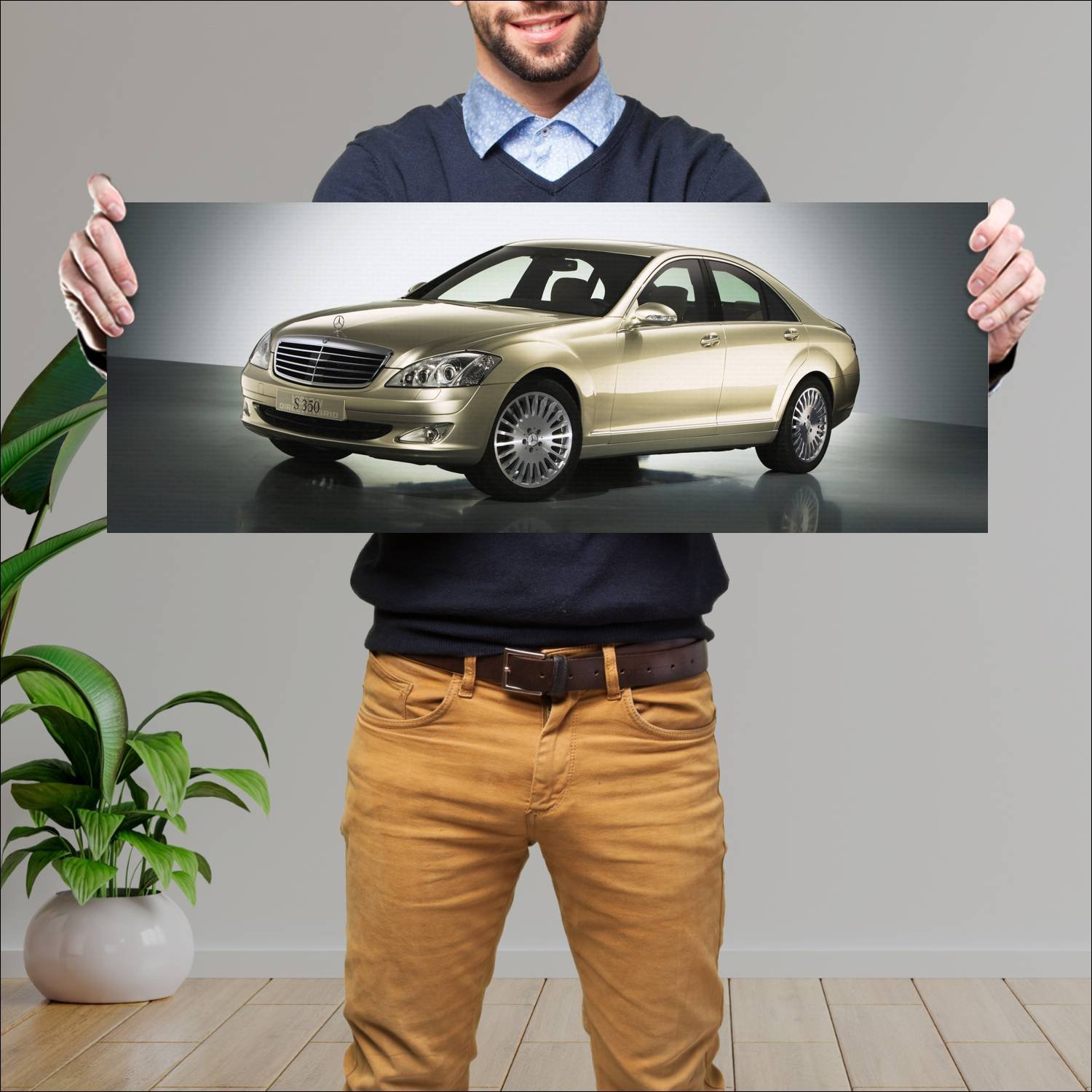 Cuadro grande 30x80cm 2005 mercedes benz vision s 418 Mercedes Benz