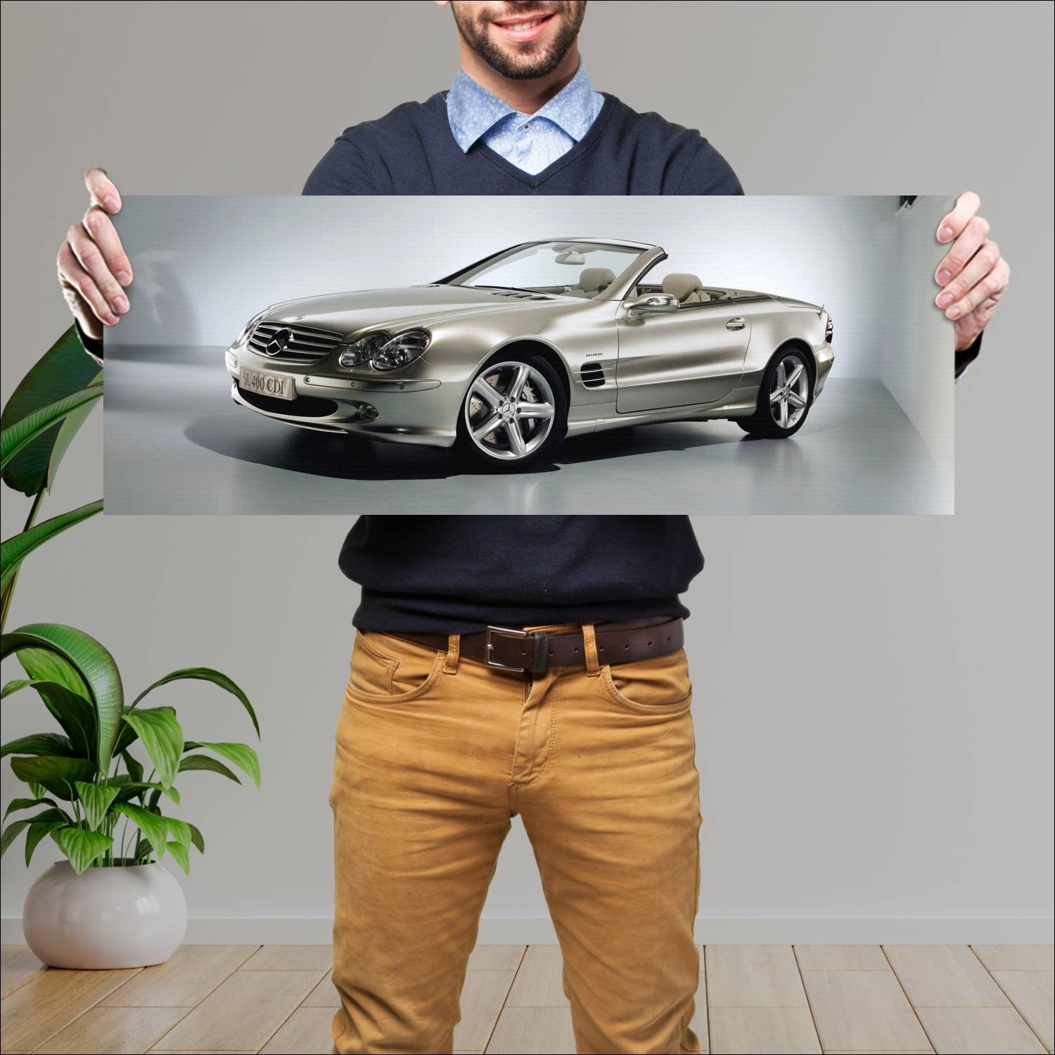 Cuadro grande 30x80cm 2005 mercedes benz vision sl 419 Mercedes Benz