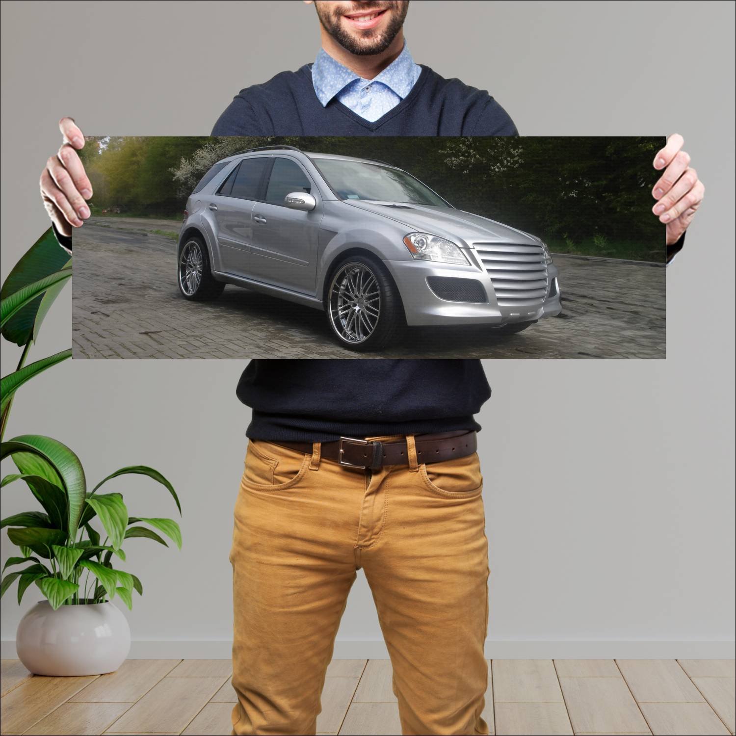 Cuadro grande 30x80cm 2006 asma design gladiator i 420 Mercedes Benz