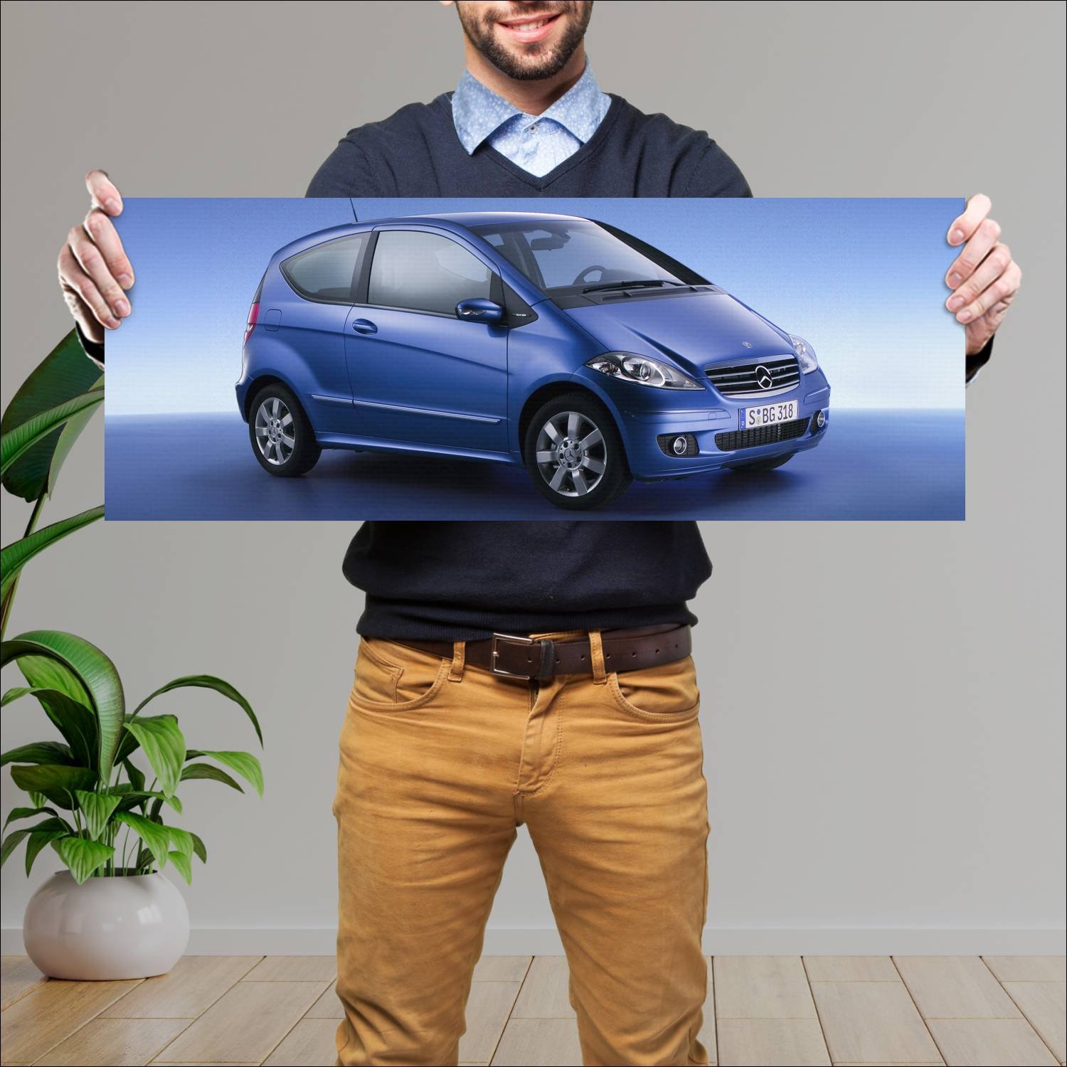 Cuadro grande 30x80cm 2006 mercedes benz a class p 425 Mercedes Benz