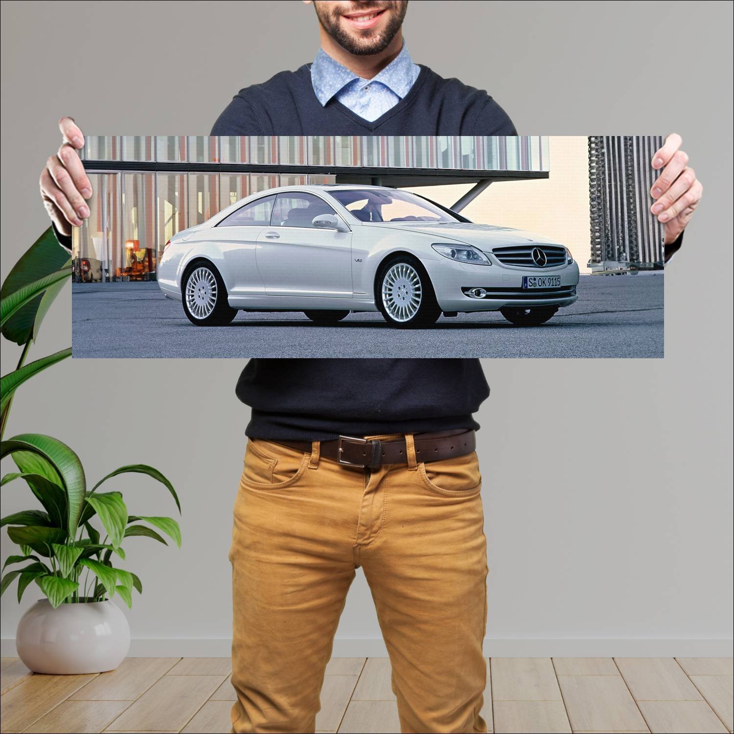 Cuadro grande 30x80cm 2006 mercedes benz cl class 427 Mercedes Benz