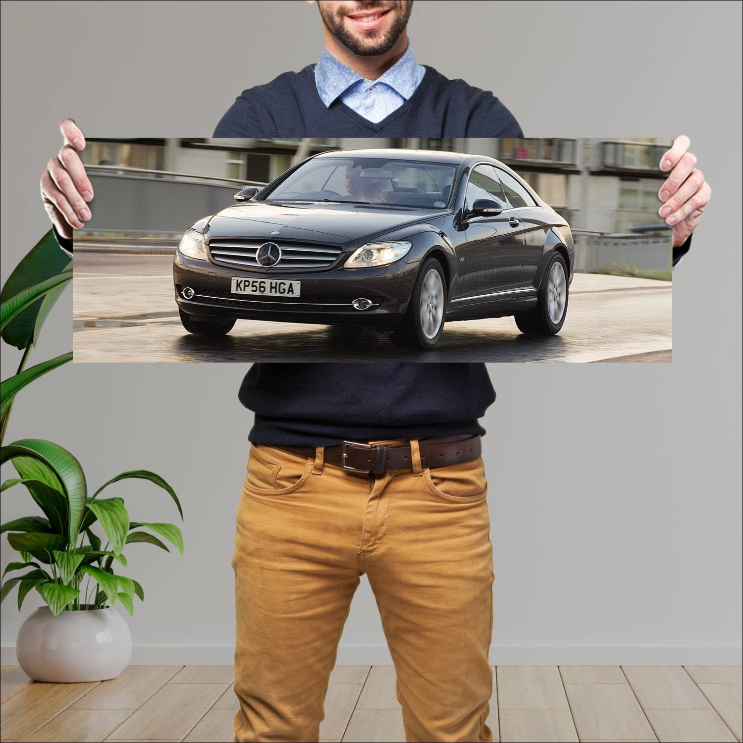 Cuadro grande 30x80cm 2006 mercedes benz cl class 432 Mercedes Benz