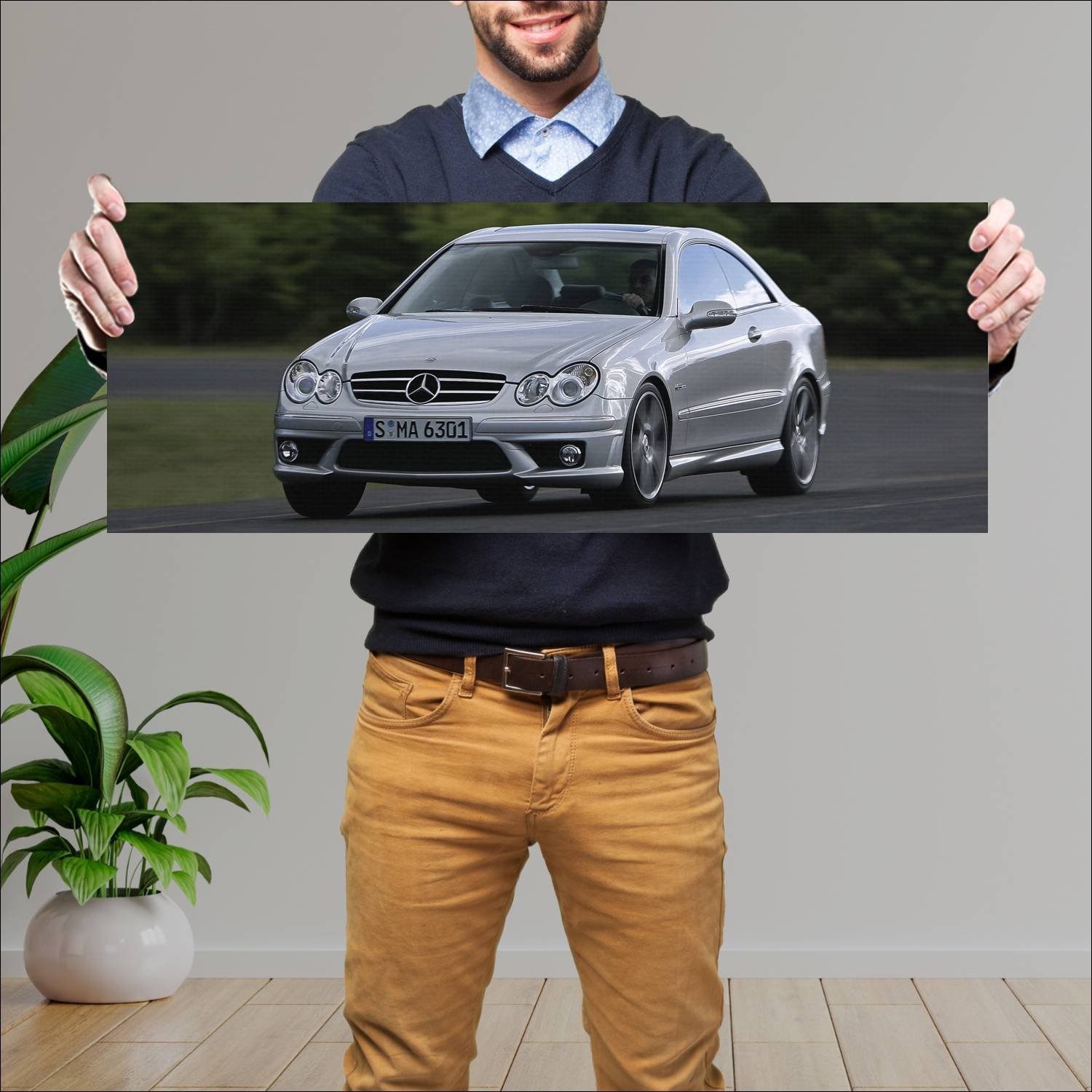Cuadro grande 30x80cm 2006 mercedes benz clk 63 am 433 Mercedes Benz