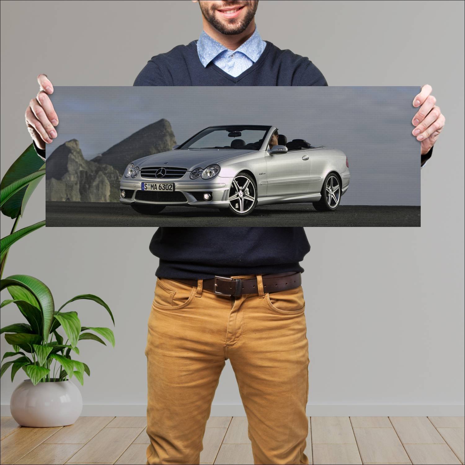 Cuadro grande 30x80cm 2006 mercedes benz clk 63 am 434 Mercedes Benz