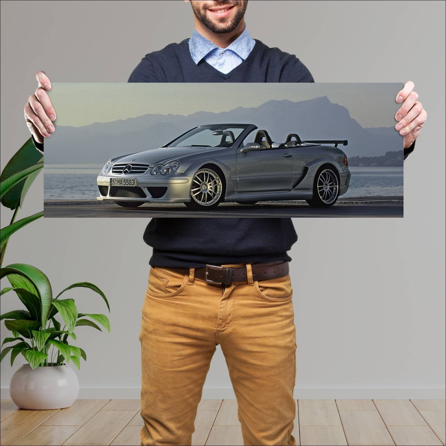 Cuadro grande 30x80cm 2006 mercedes benz clk dtm a 438 Mercedes Benz